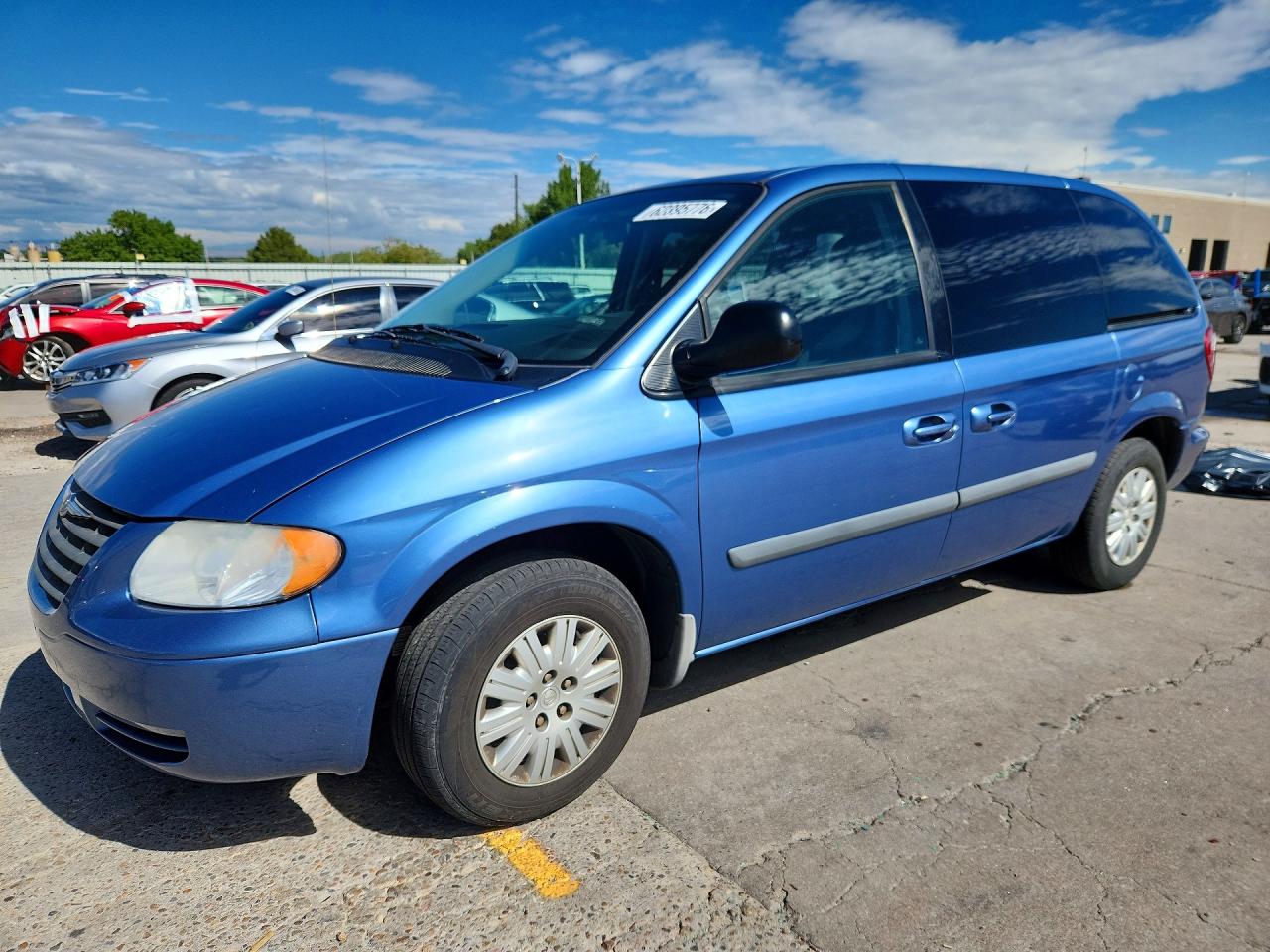 2007 Chrysler Town & Country Lx Blue vin: 1A4GJ45R97B218408