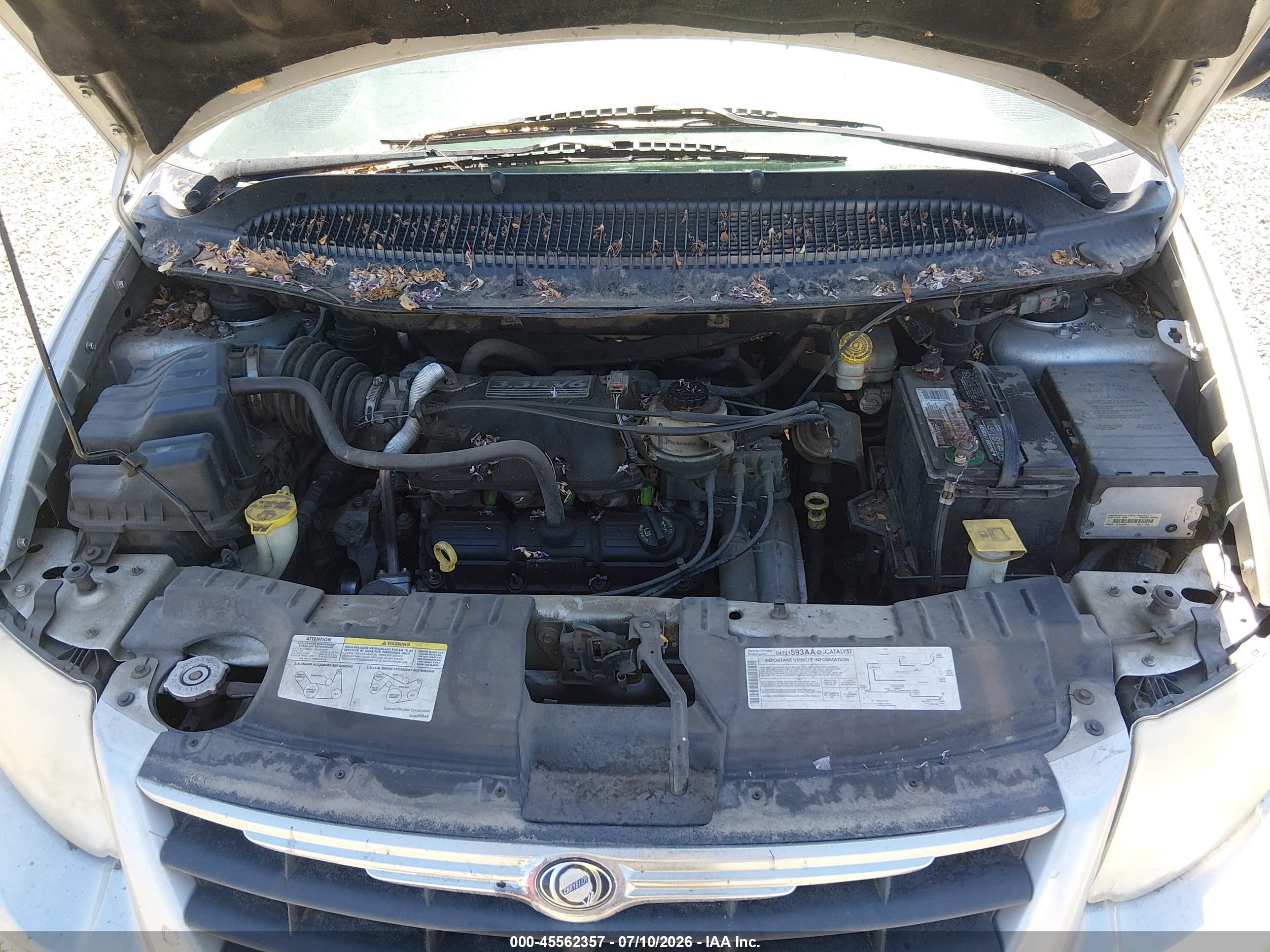 2006 Chrysler Town & Country Lx Silver vin: 1A4GP44R86B751686