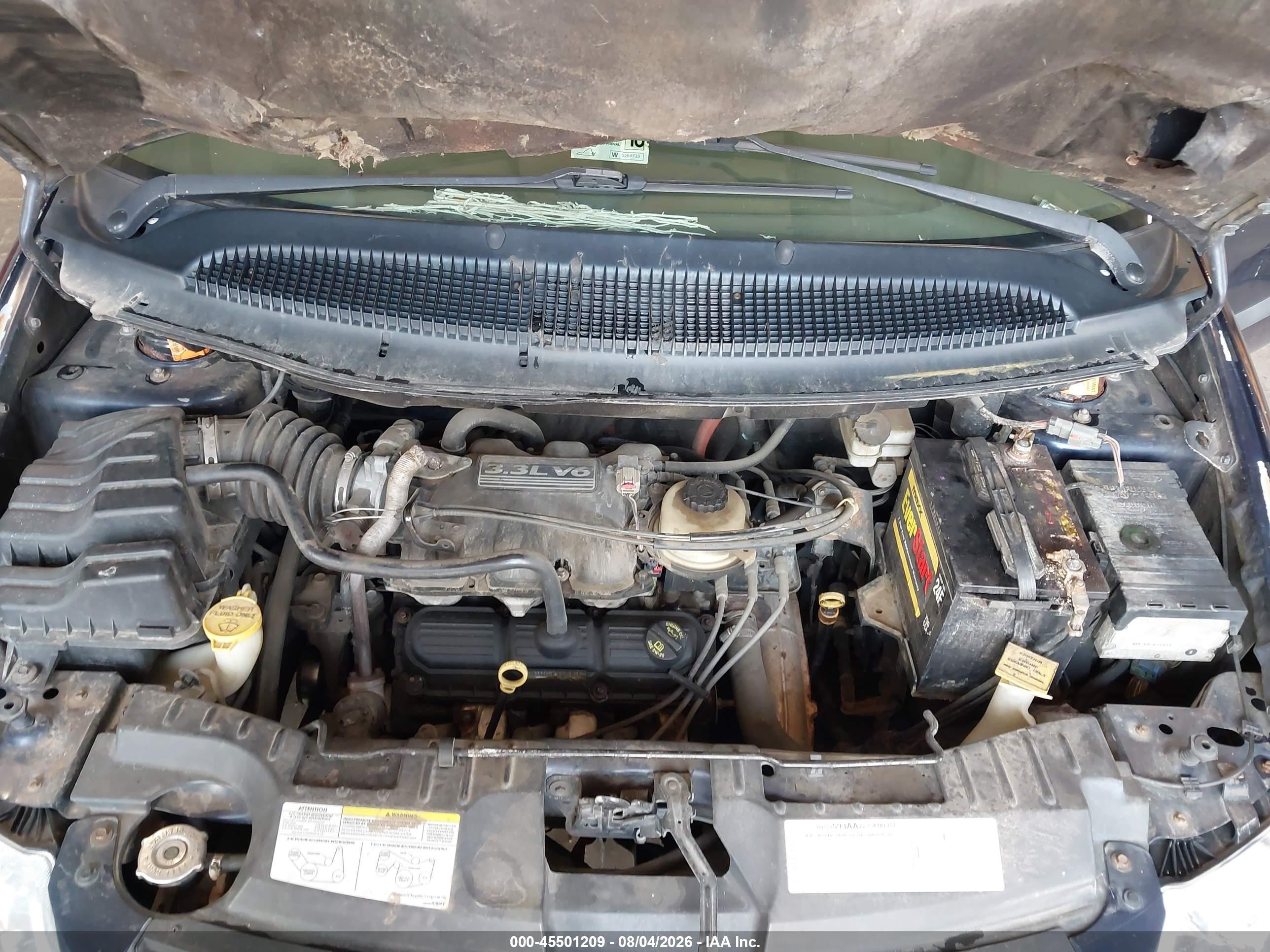 2006 Chrysler Town & Country   Blue vin: 1A4GP45R06B642864