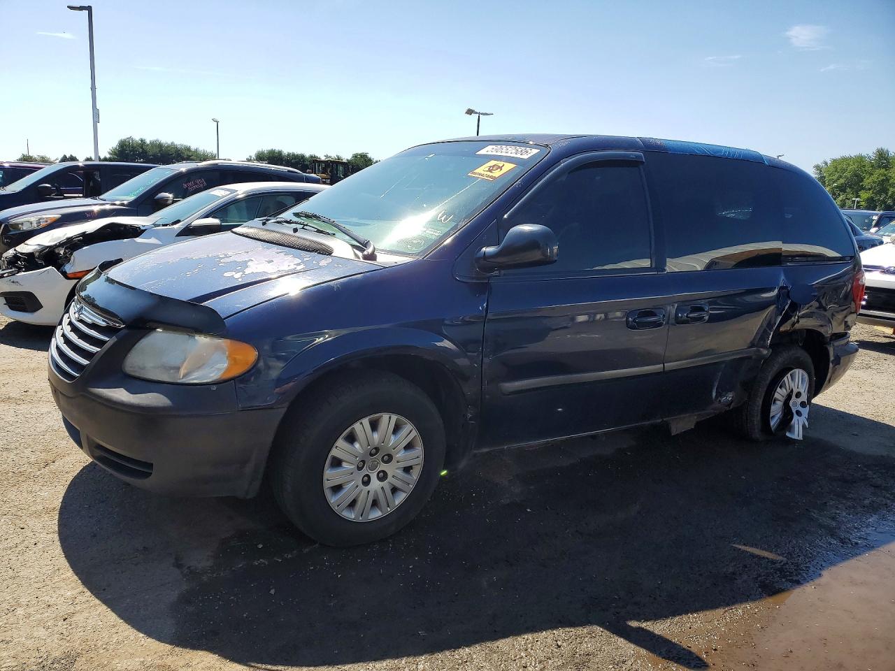 2006 Chrysler Town & Country Blue vin: 1A4GP45R26B537355