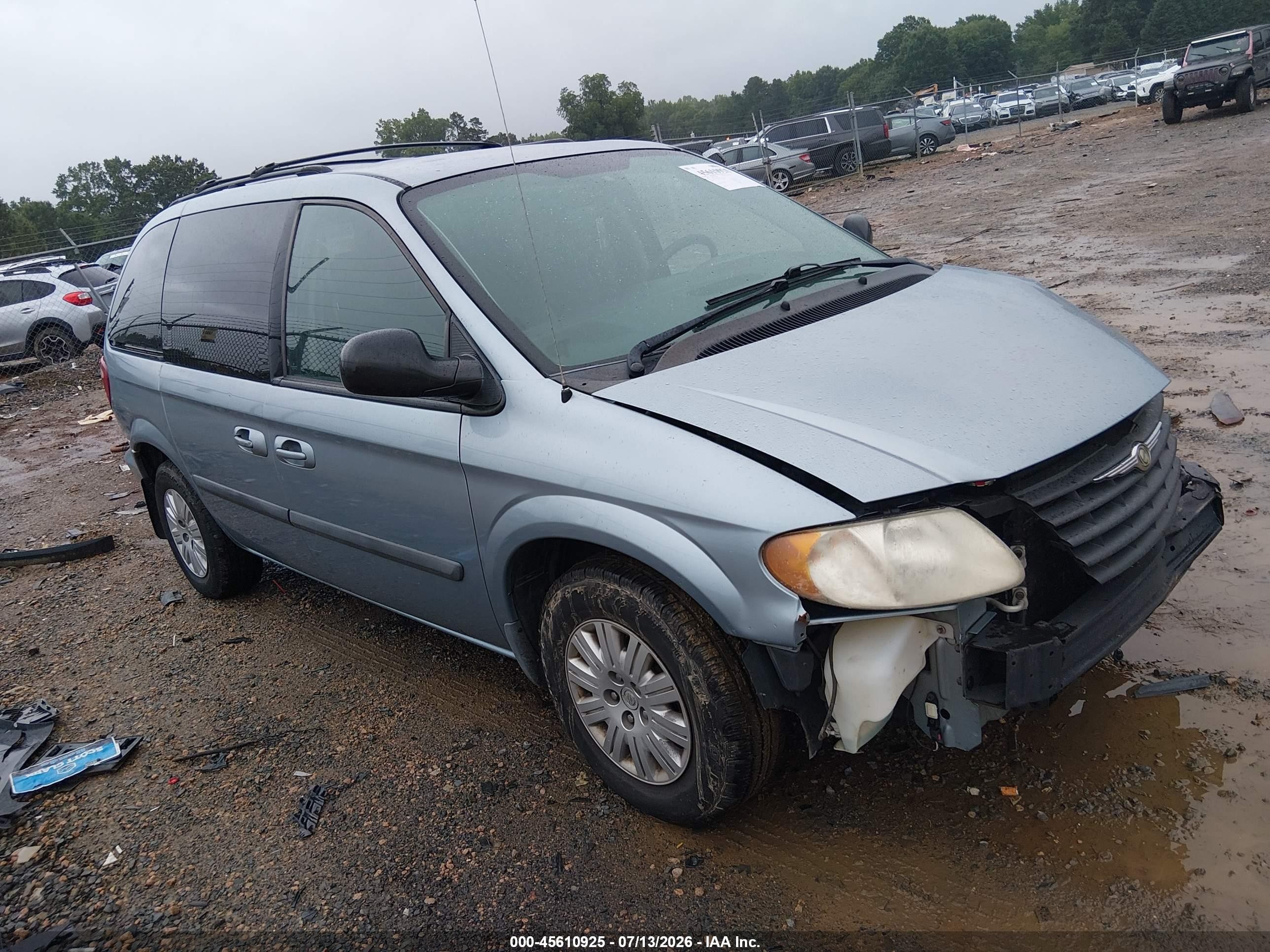 2006 Chrysler Town & Country   Light Blue vin: 1A4GP45RX6B661664