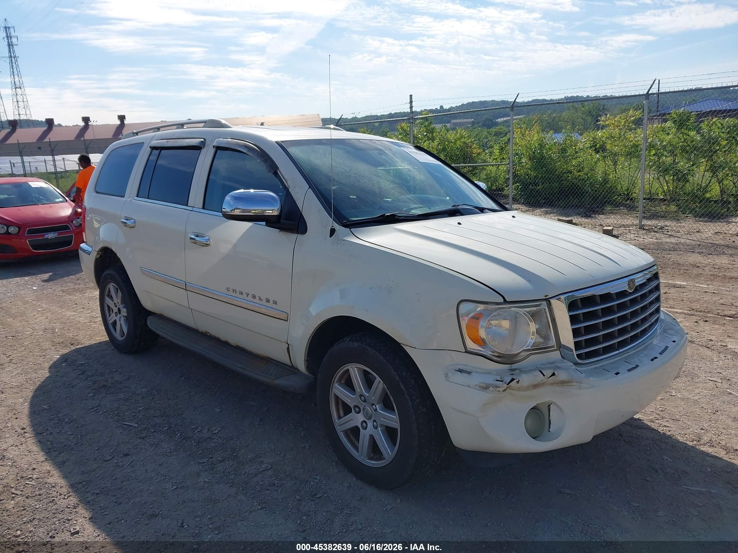 2007 Chrysler Aspen Limited White vin: 1A8HW58207F523555