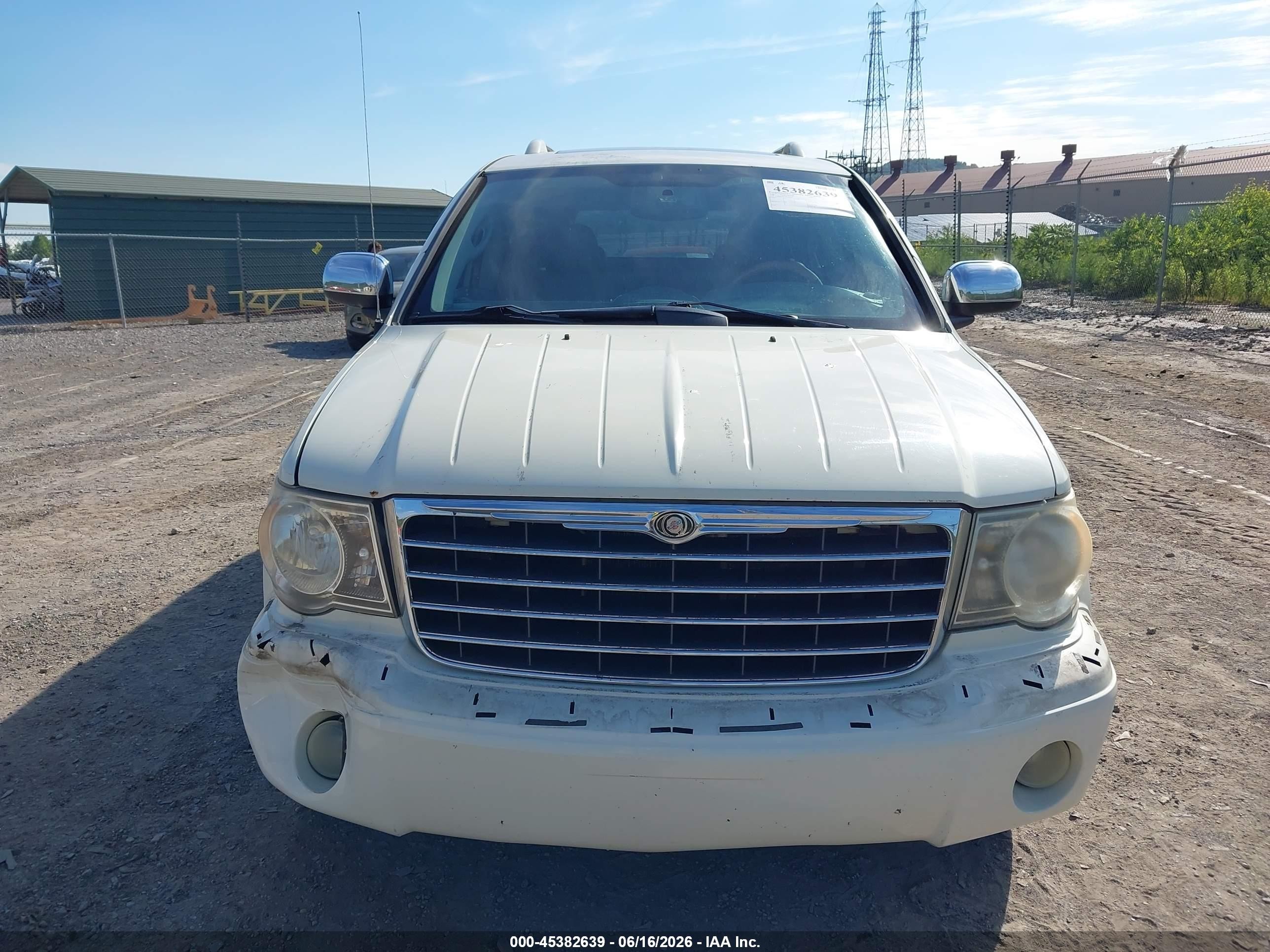 2007 Chrysler Aspen Limited White vin: 1A8HW58207F523555