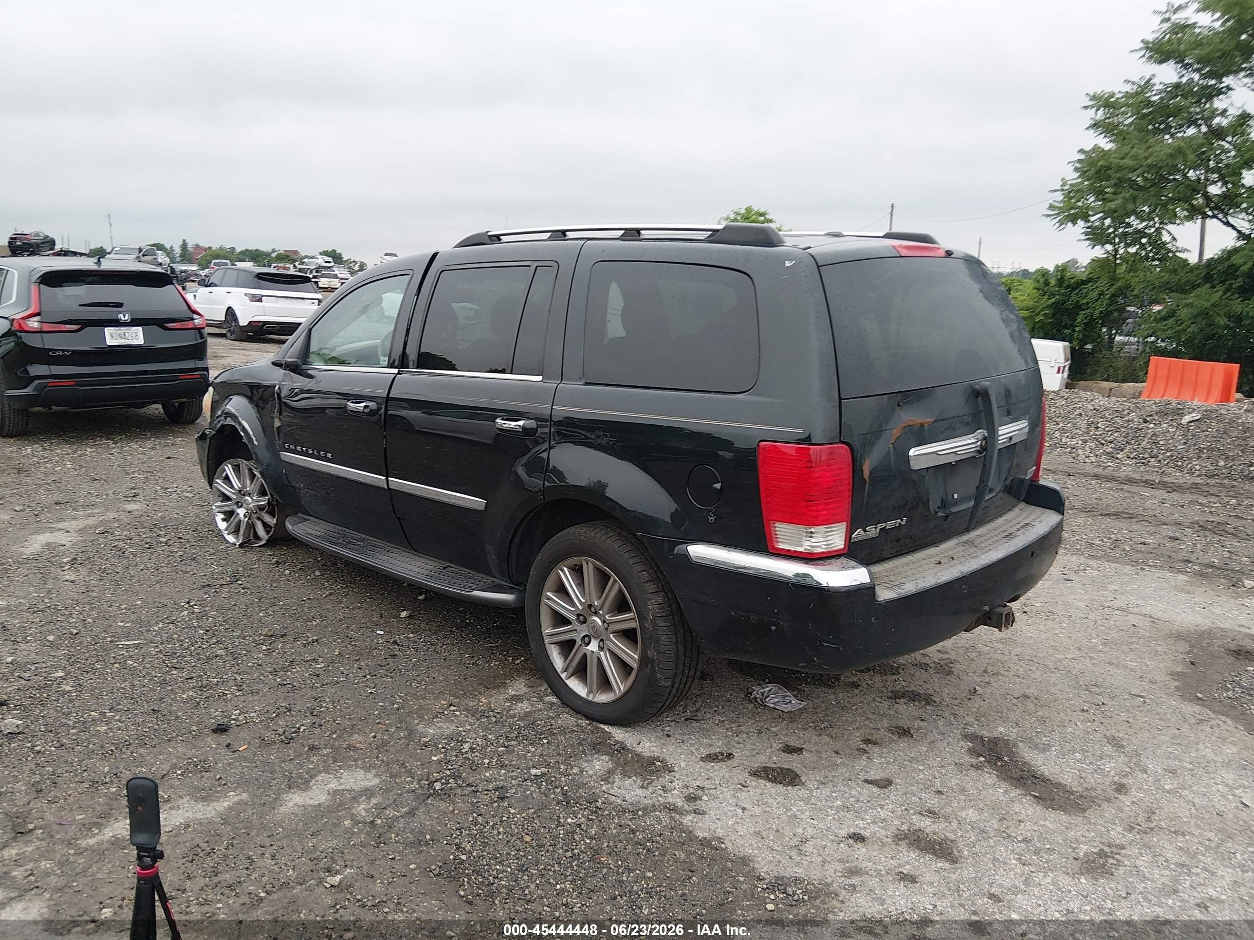 2007 Chrysler Aspen Limited Dark Blue vin: 1A8HW58217F507512