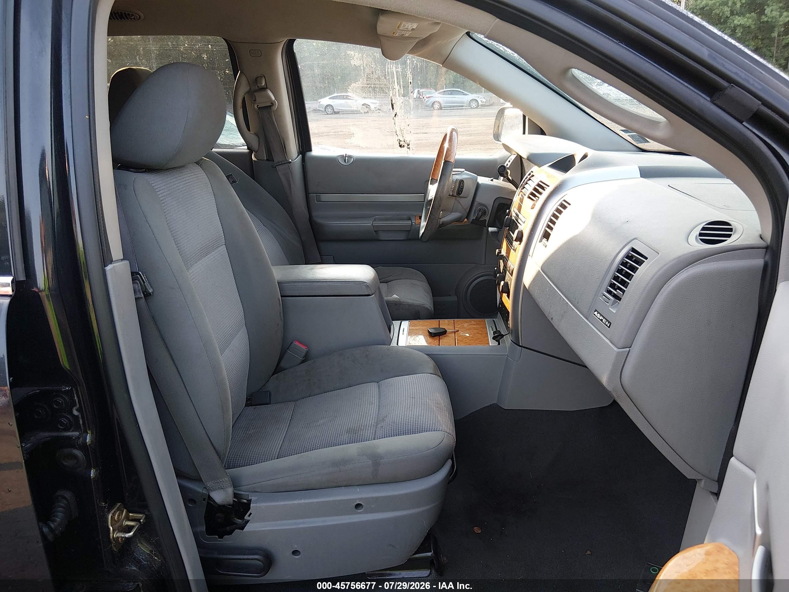 2007 Chrysler Aspen Limited Black vin: 1A8HW58217F518705