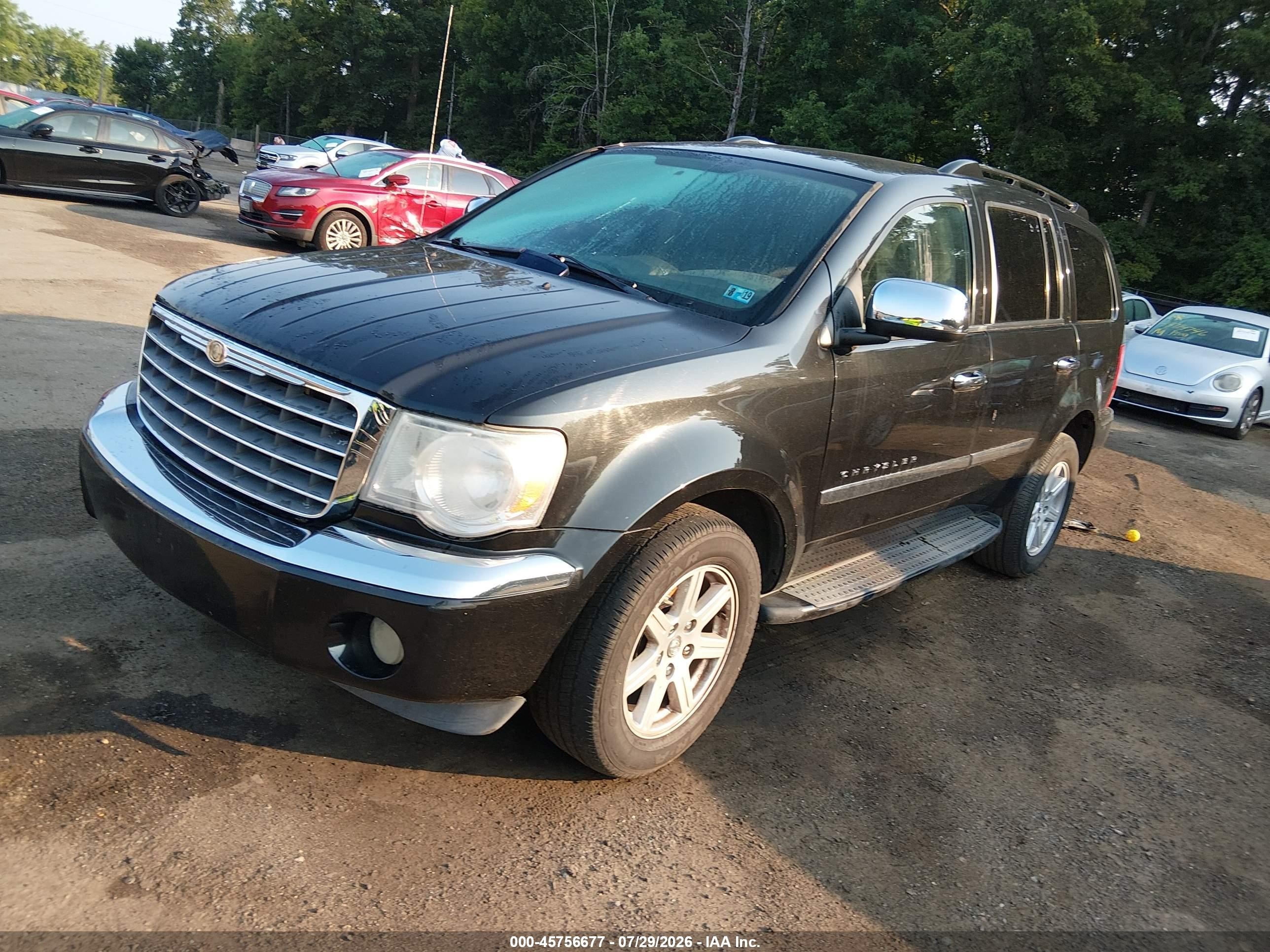 2007 Chrysler Aspen Limited Black vin: 1A8HW58217F518705