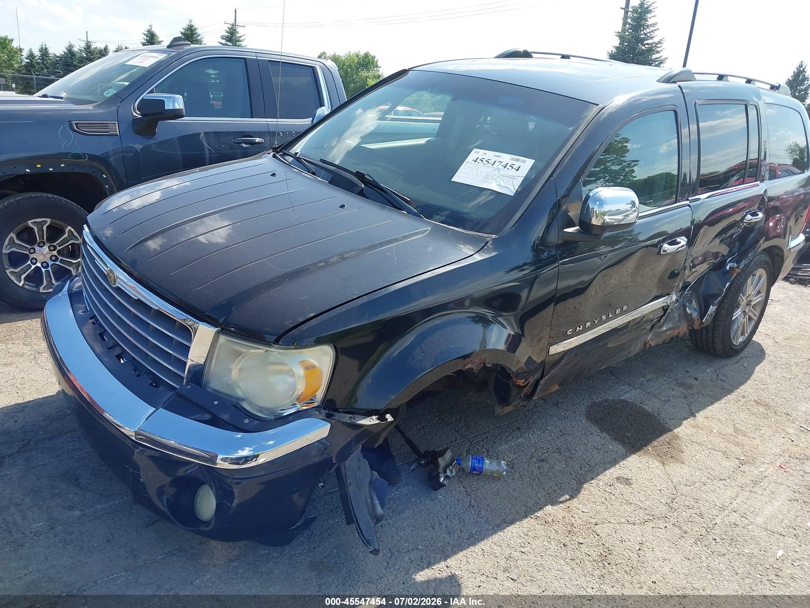 2007 Chrysler Aspen Limited Black vin: 1A8HW58217F560646