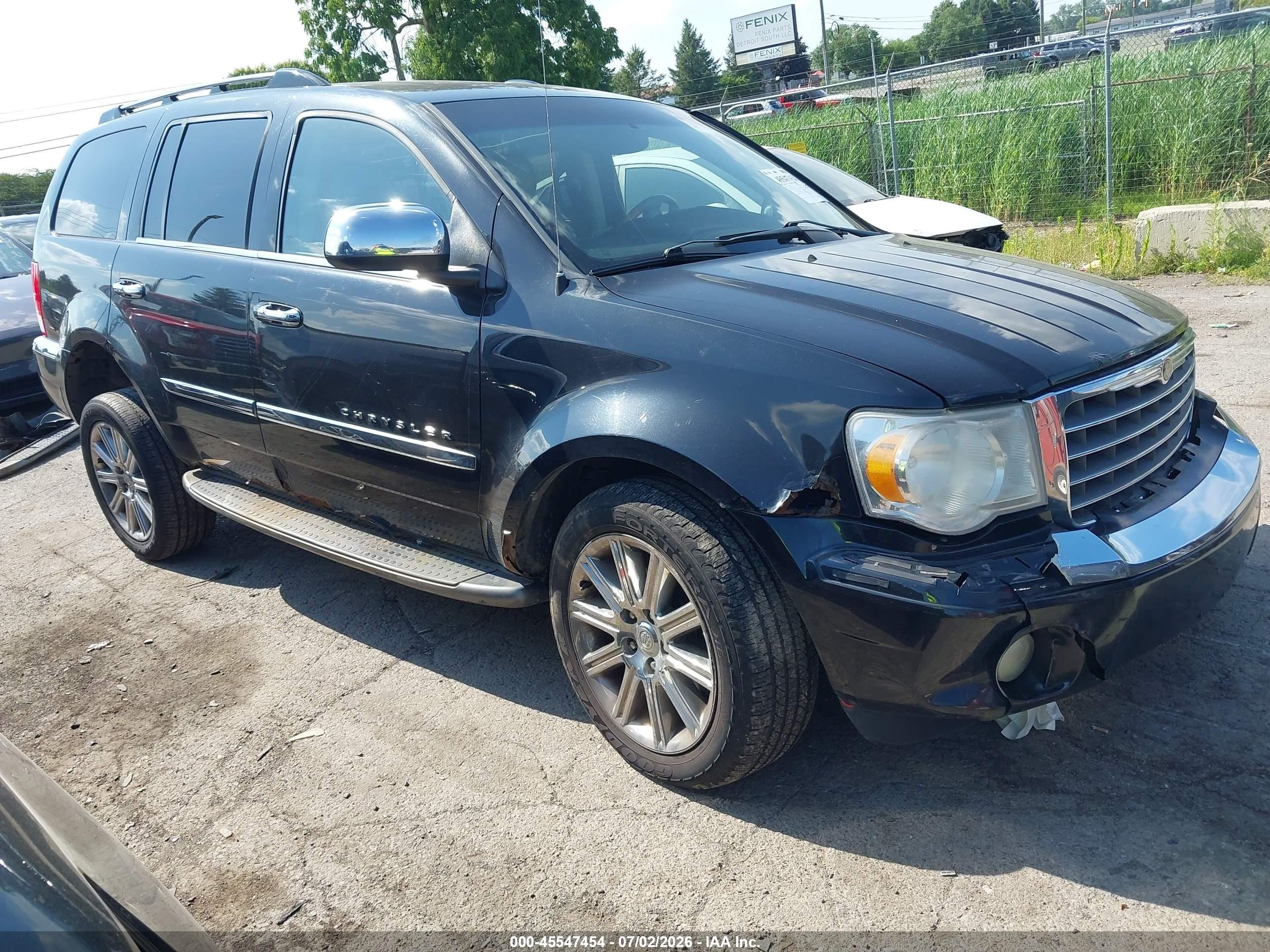 2007 Chrysler Aspen Limited Black vin: 1A8HW58217F560646