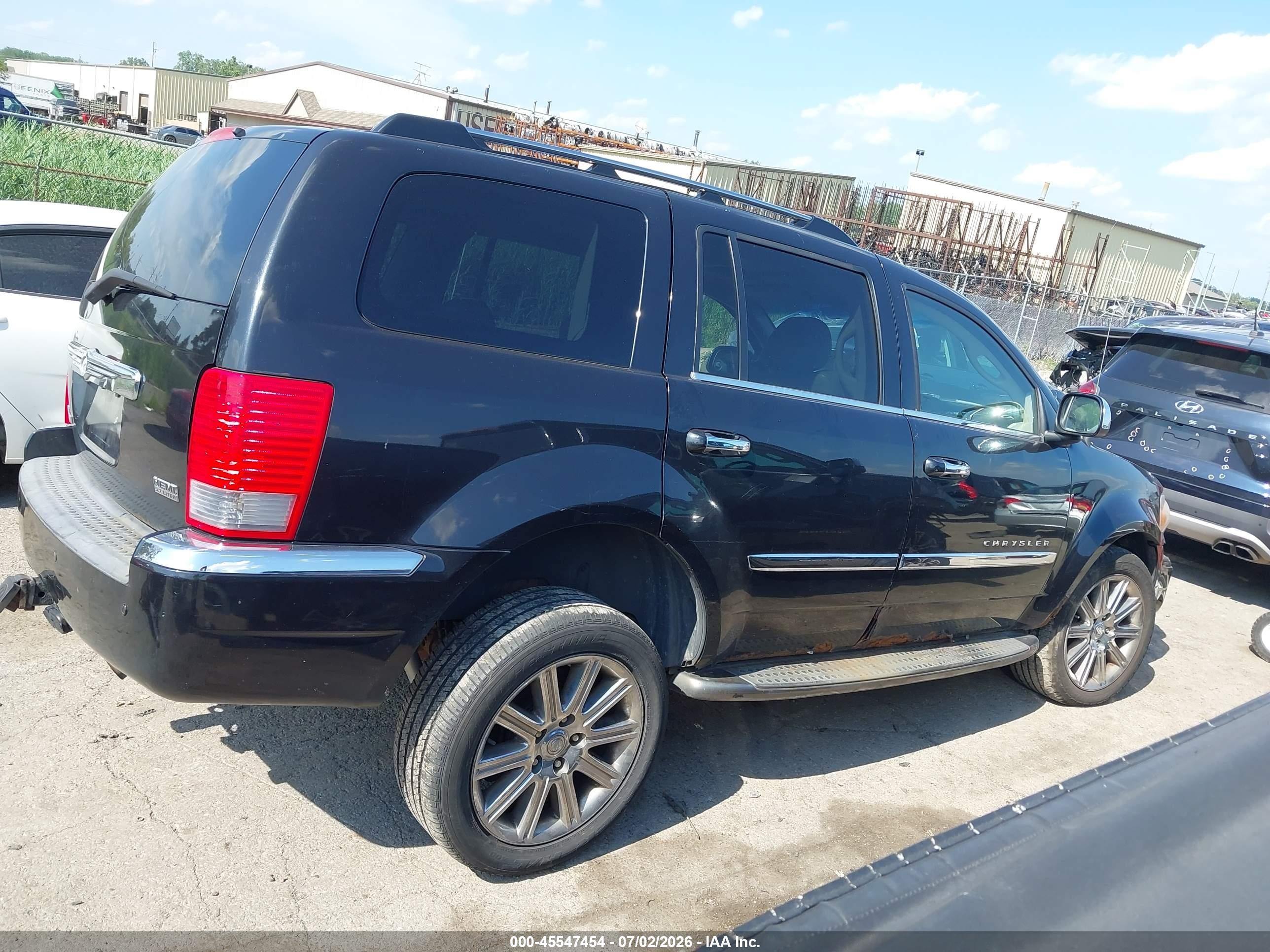 2007 Chrysler Aspen Limited Black vin: 1A8HW58217F560646