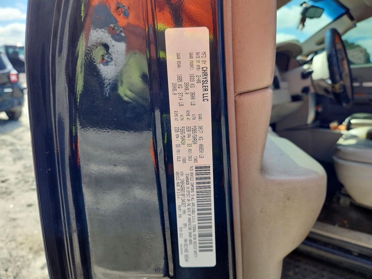 2008 Chrysler Aspen Limited Black vin: 1A8HW58218F134327
