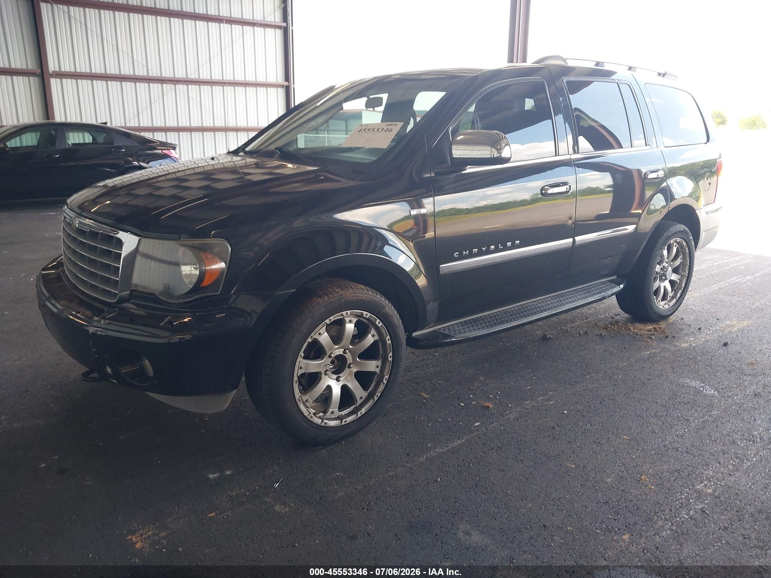 2008 Chrysler Aspen Limited Black vin: 1A8HW58228F136765