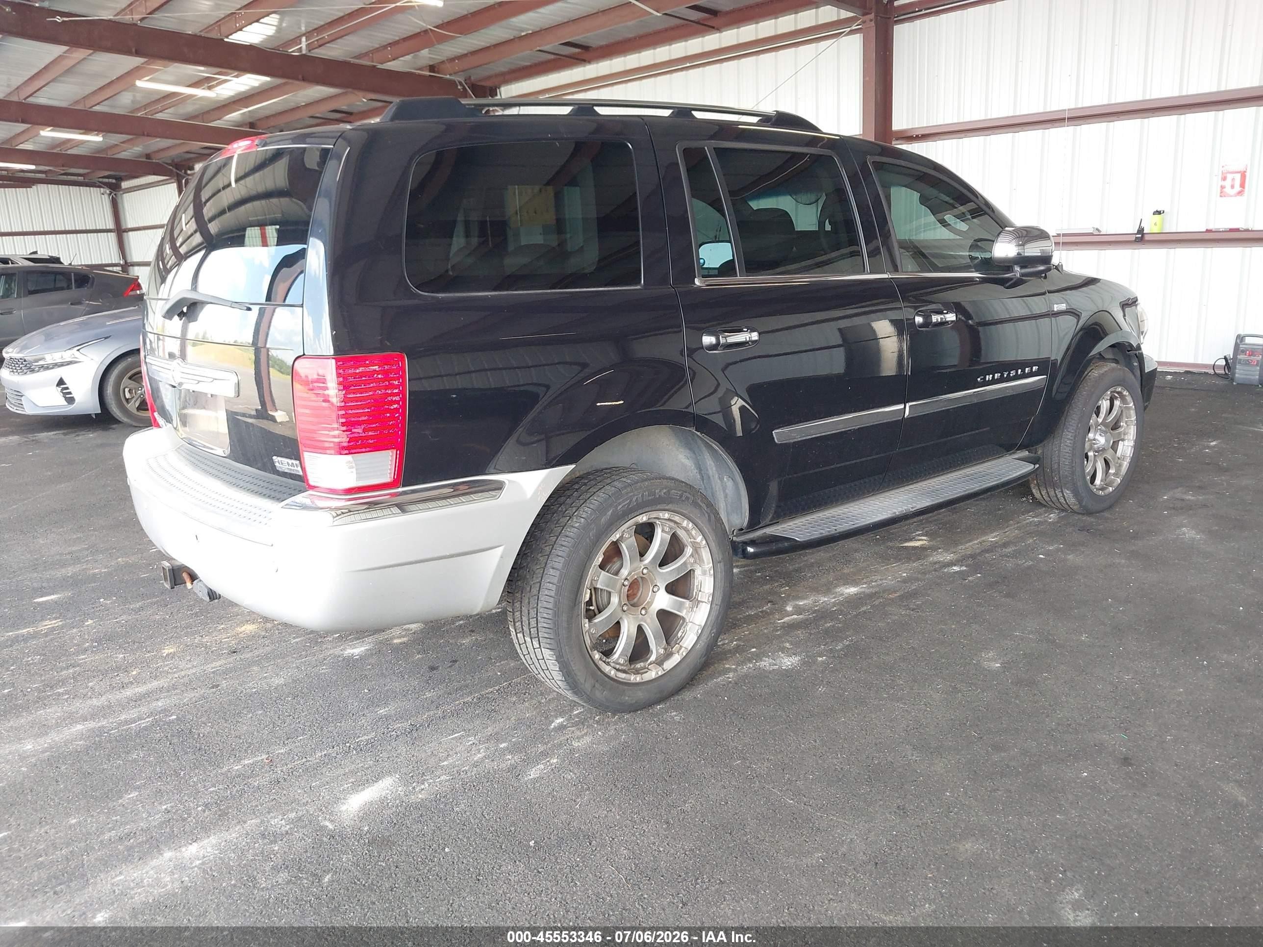 2008 Chrysler Aspen Limited Black vin: 1A8HW58228F136765