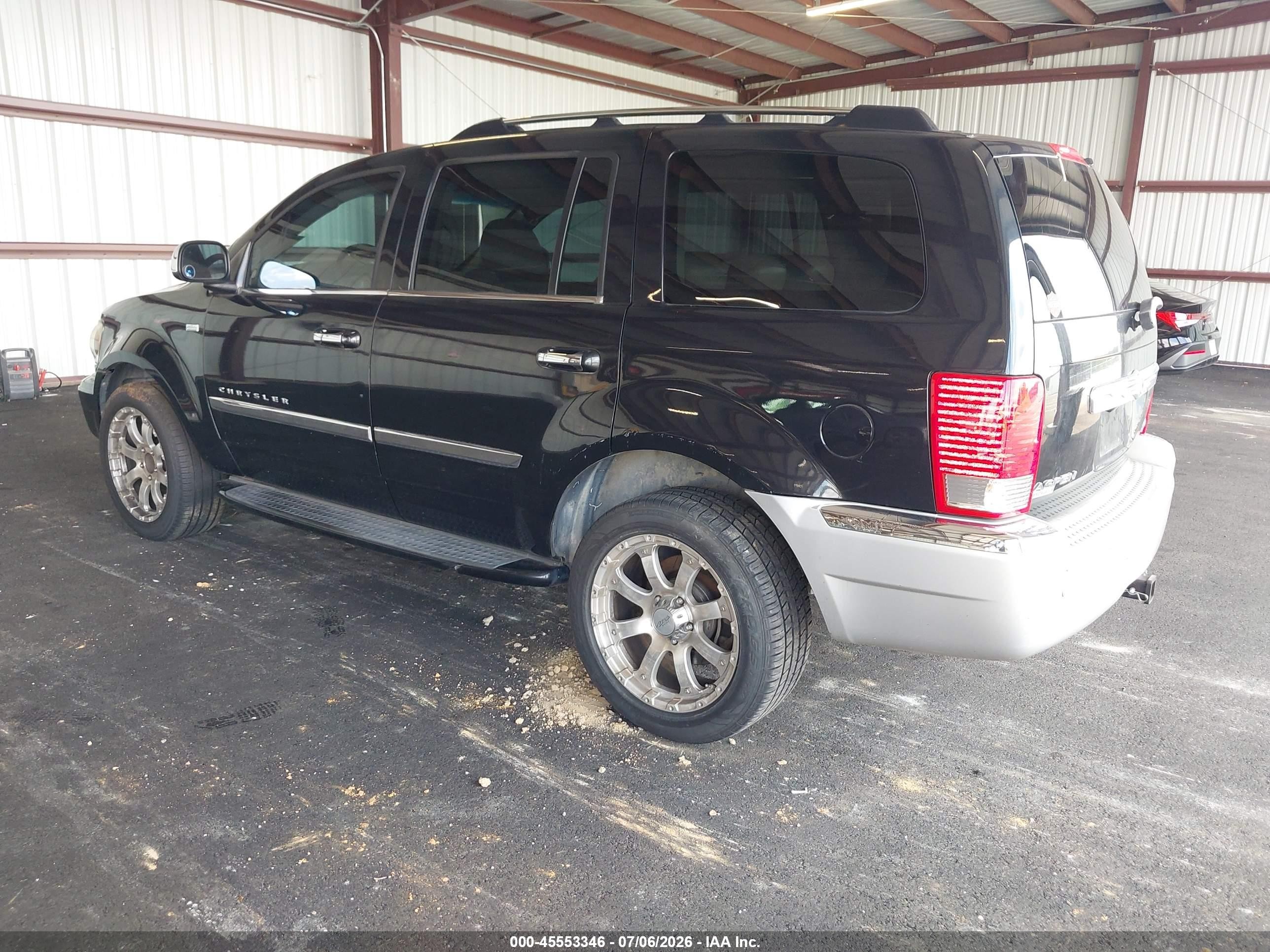 2008 Chrysler Aspen Limited Black vin: 1A8HW58228F136765