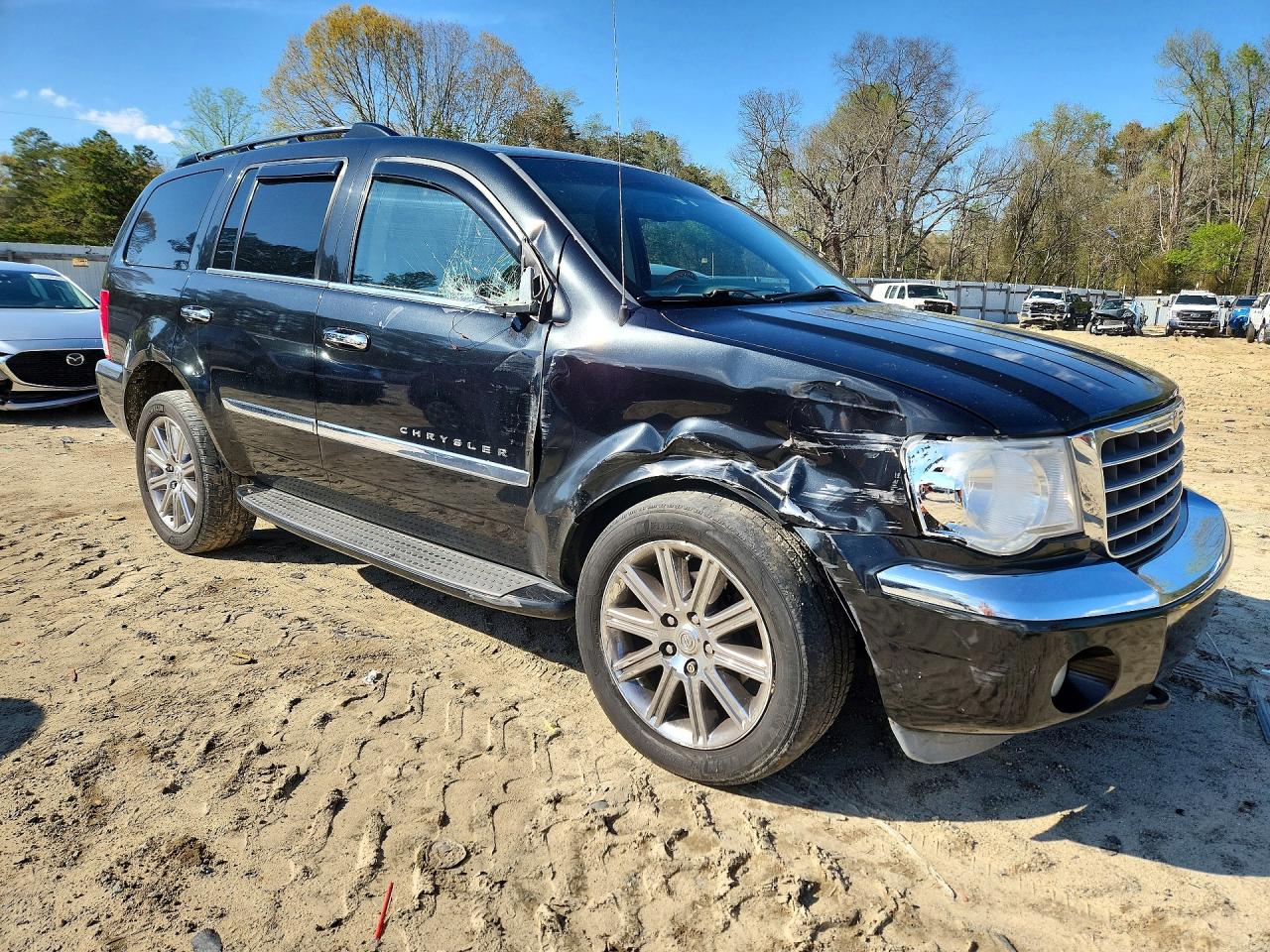 2008 Chrysler Aspen Limited Black vin: 1A8HW58238F113348