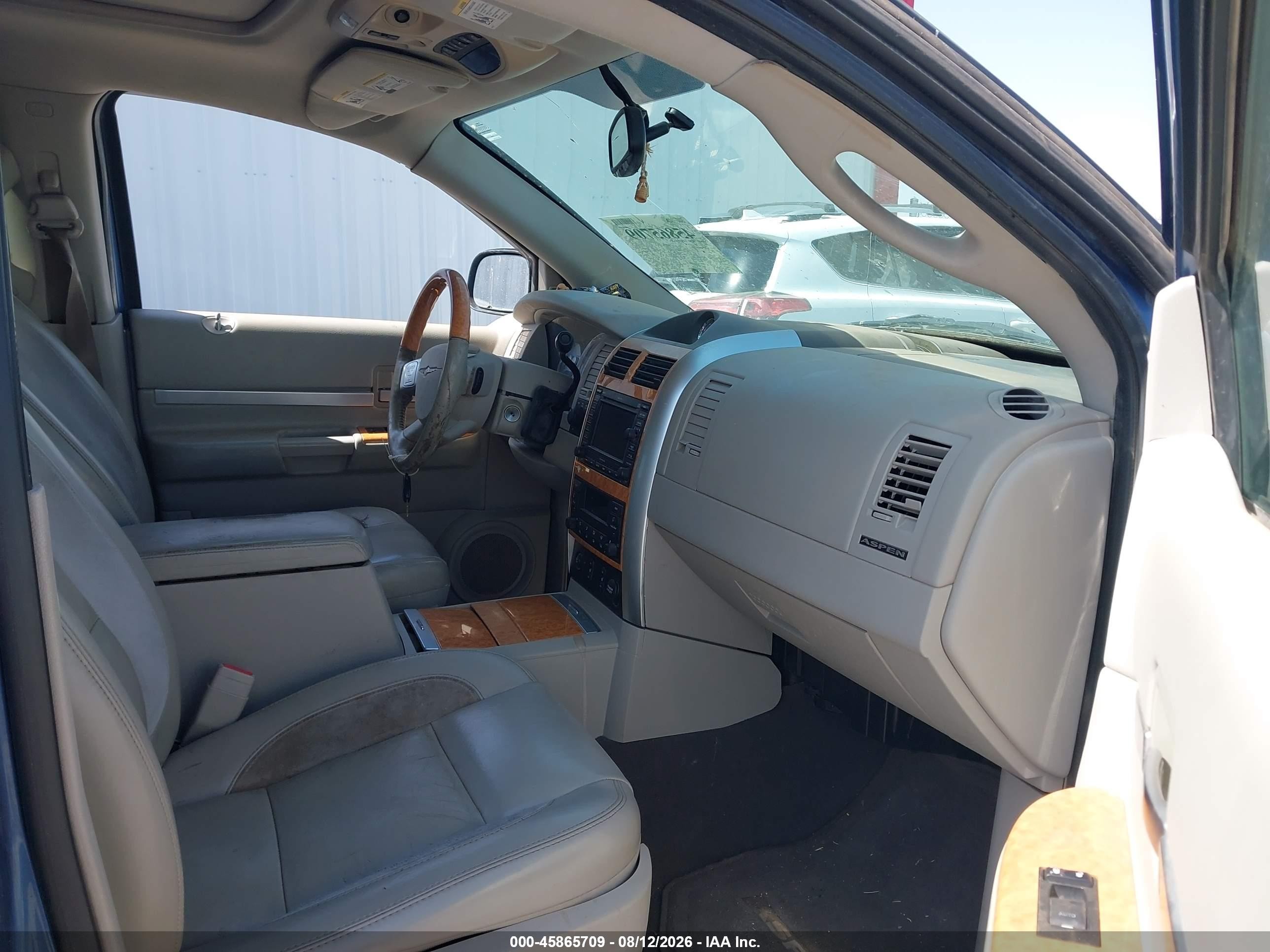 2007 Chrysler Aspen Limited Blue vin: 1A8HW58247F531867