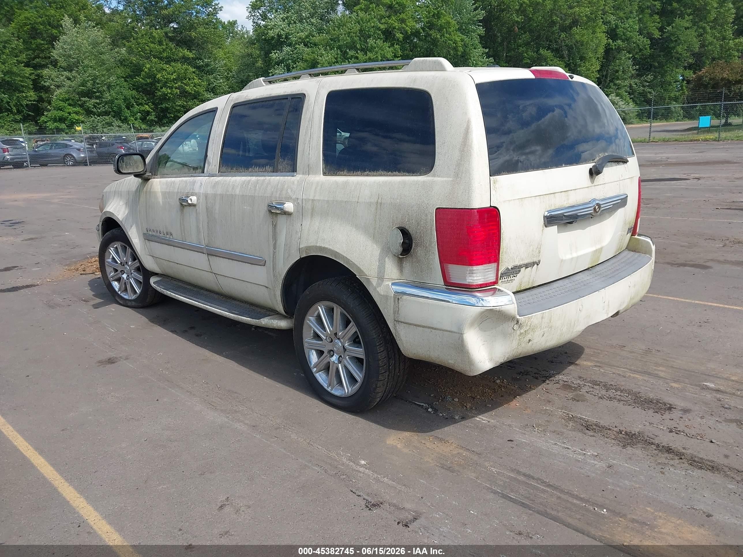 2008 Chrysler Aspen Limited White vin: 1A8HW58268F142732