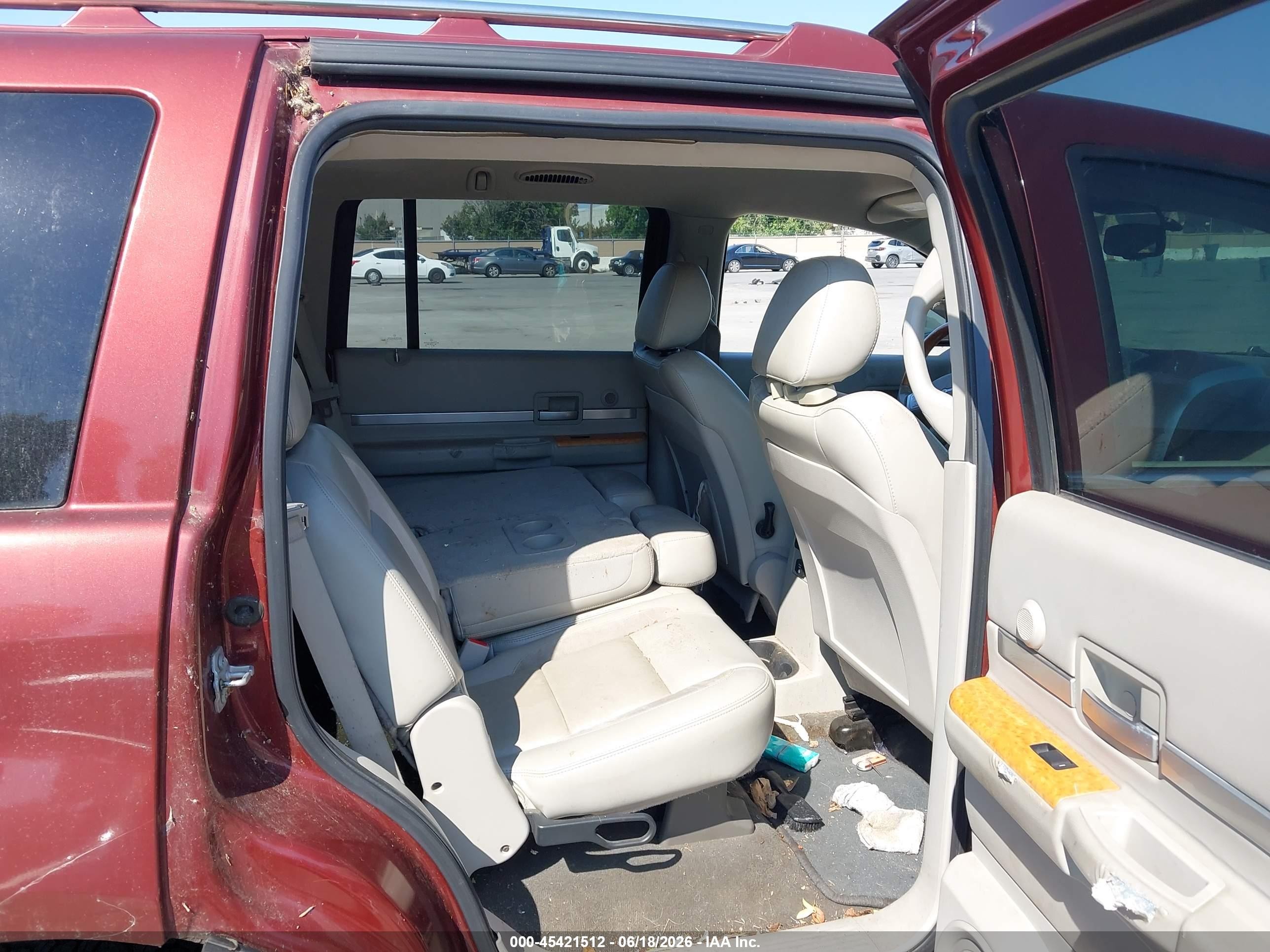 2007 Chrysler Aspen Limited Maroon vin: 1A8HW582X7F524924