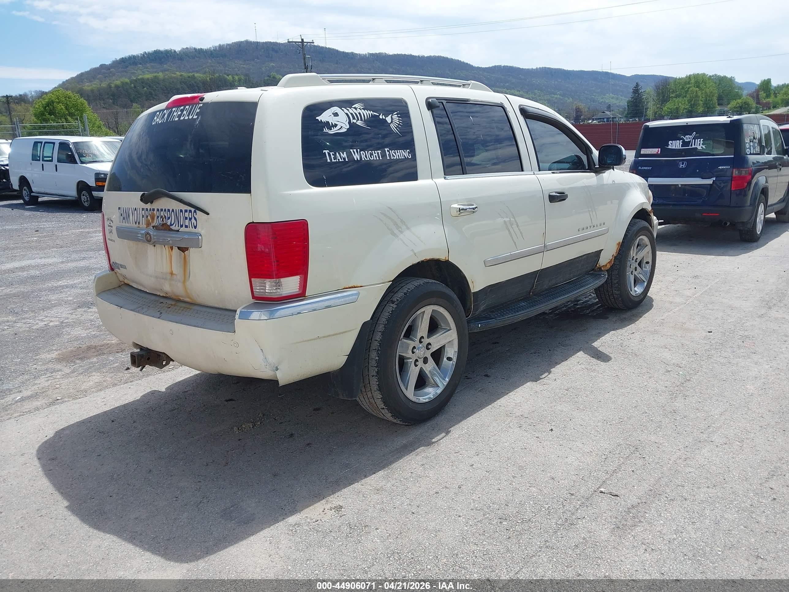 2008 Chrysler Aspen Limited White vin: 1A8HW58N08F130442