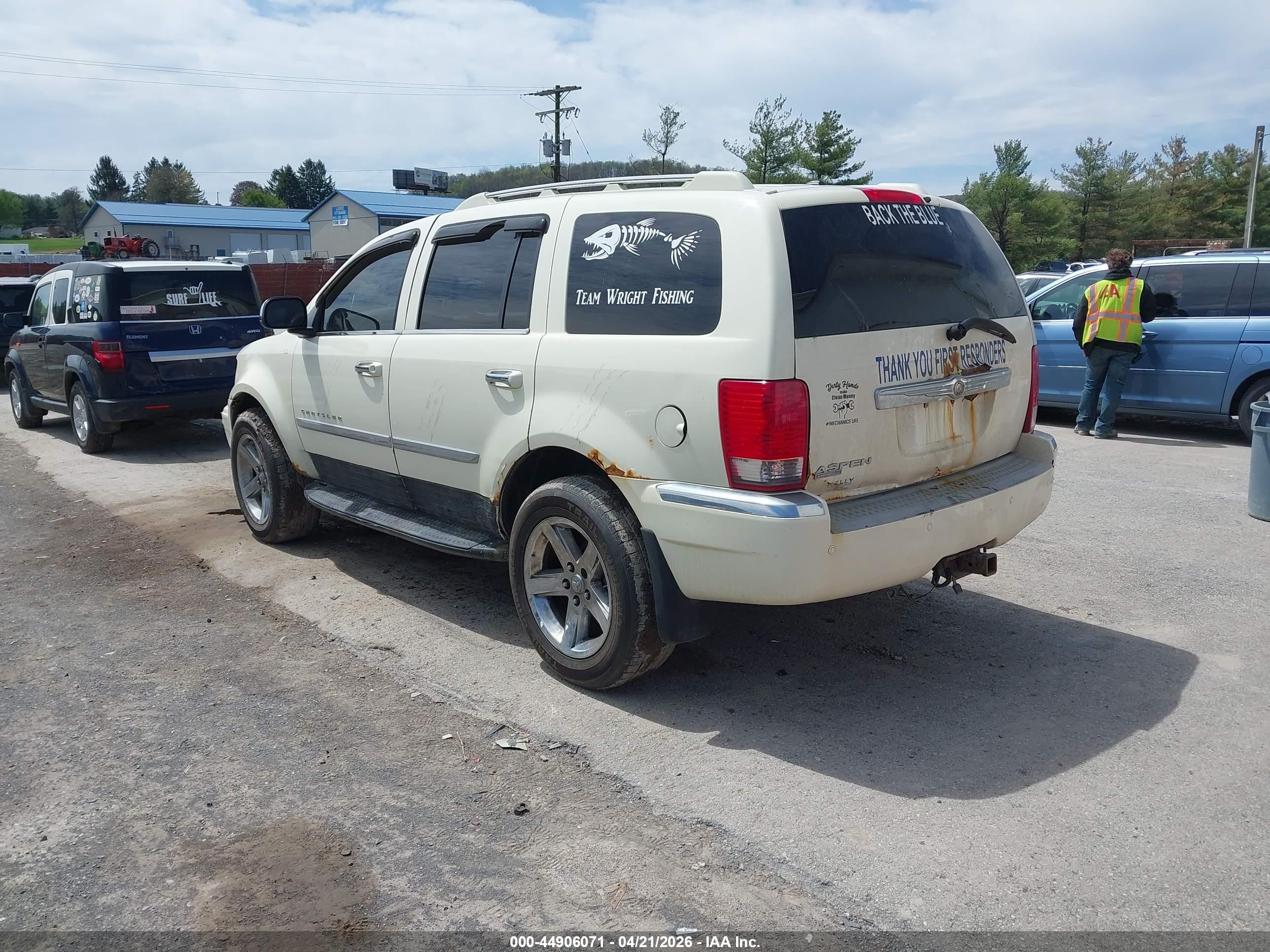 2008 Chrysler Aspen Limited White vin: 1A8HW58N08F130442