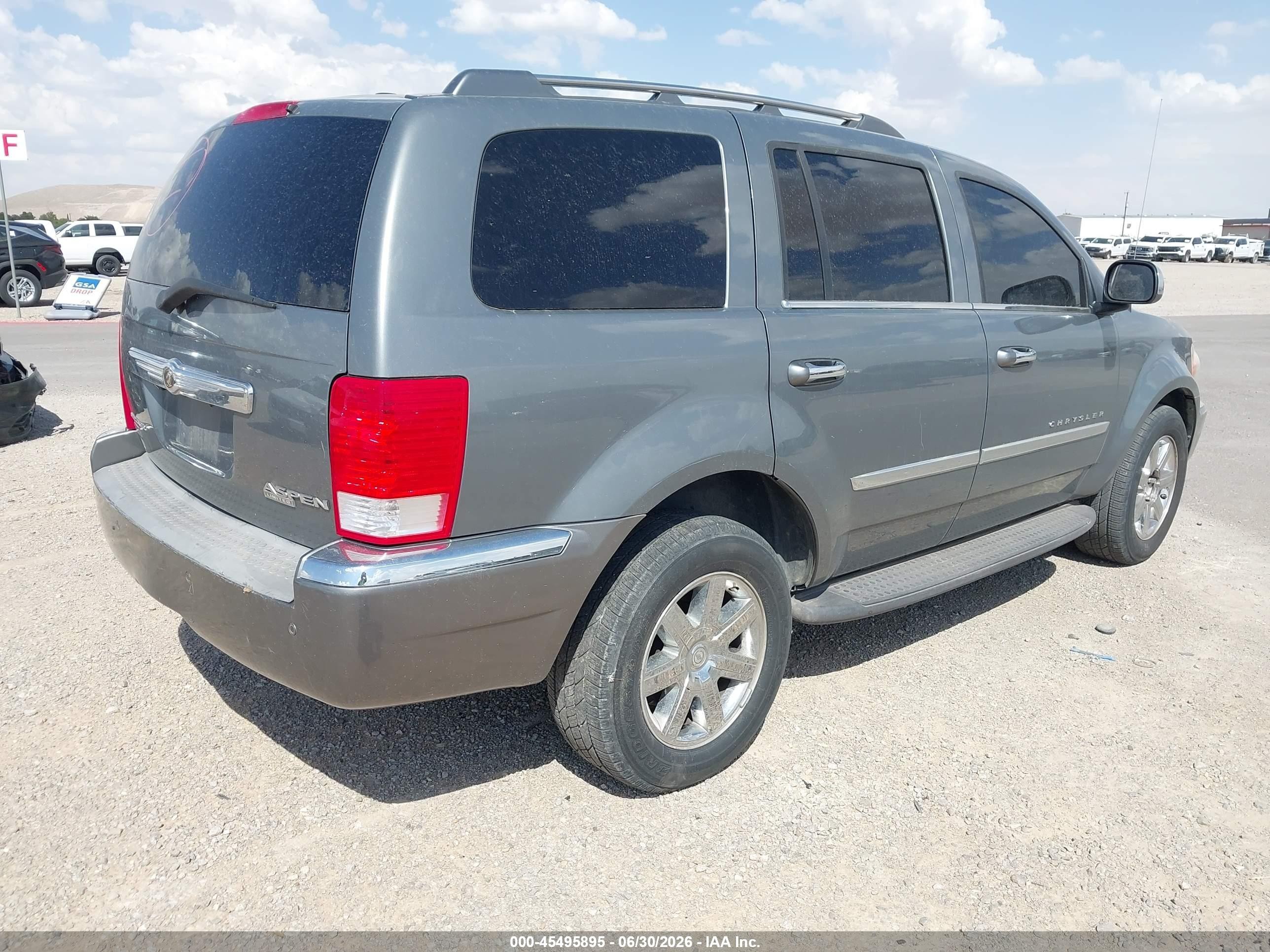 2009 Chrysler Aspen Limited Gray vin: 1A8HW58P09F713614