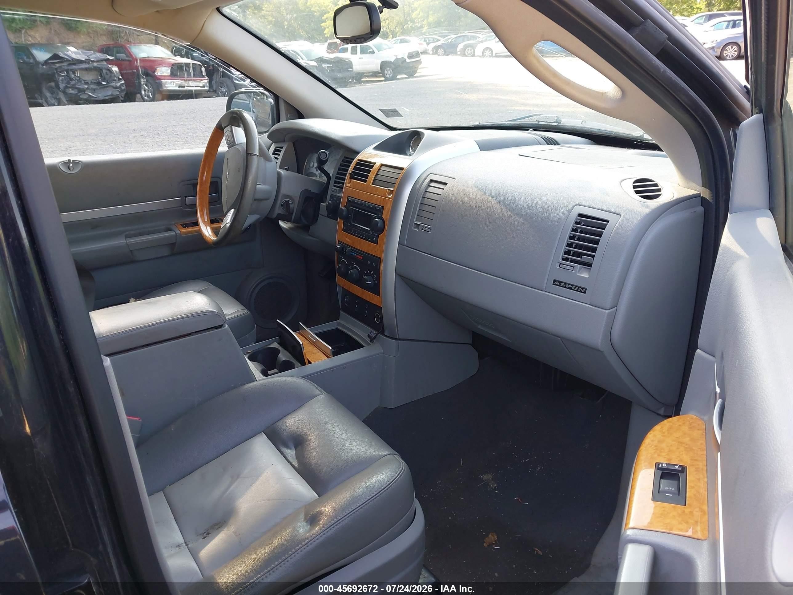 2007 Chrysler Aspen Limited Черный vin: 1A8HW58P97F509102