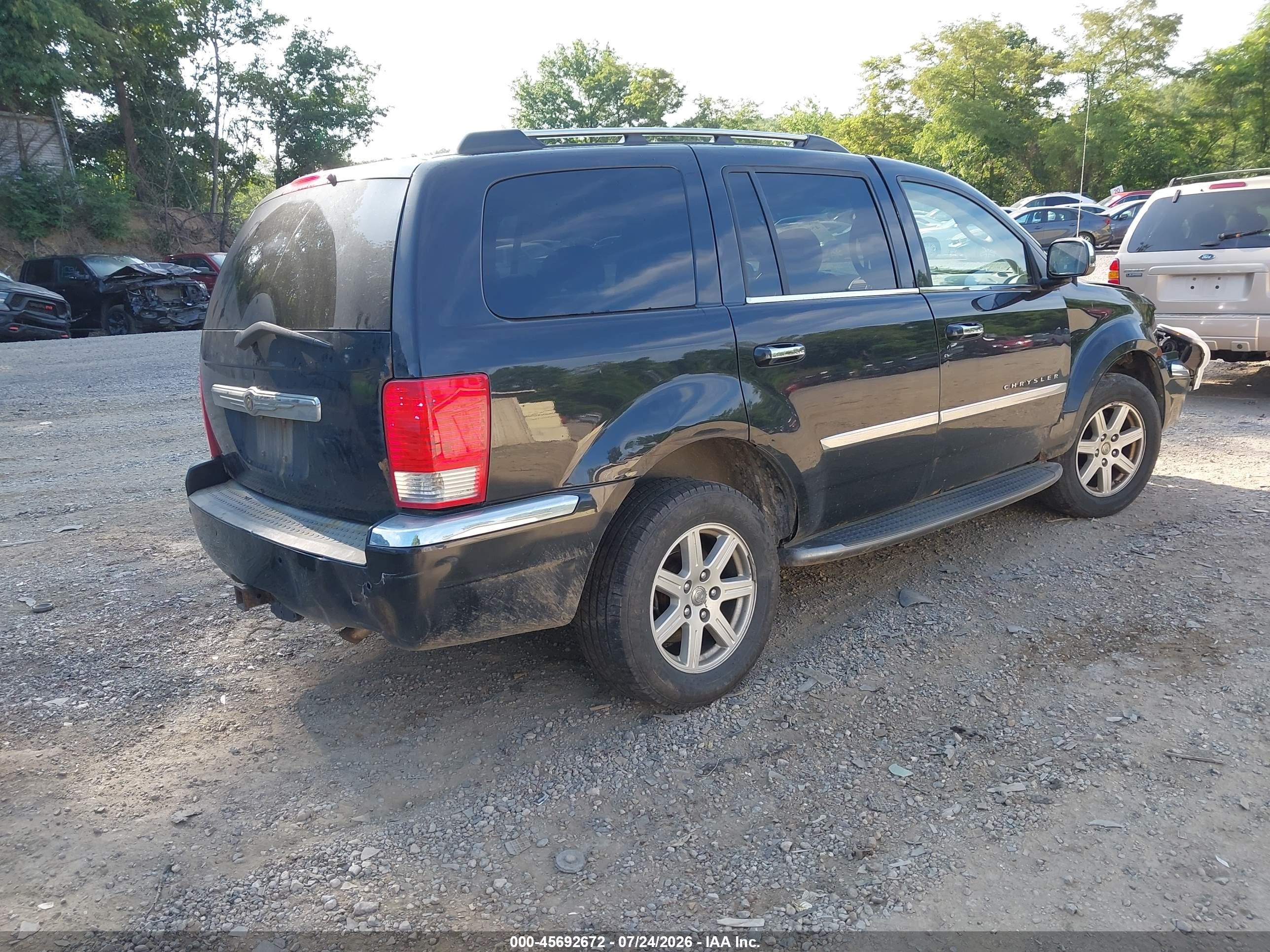 2007 Chrysler Aspen Limited Черный vin: 1A8HW58P97F509102