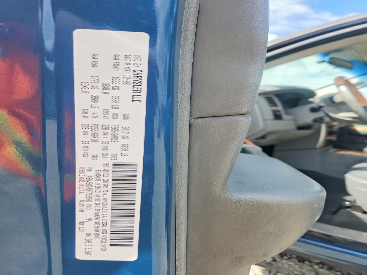 2009 Chrysler Aspen Limited Blue vin: 1A8HW58T49F715976