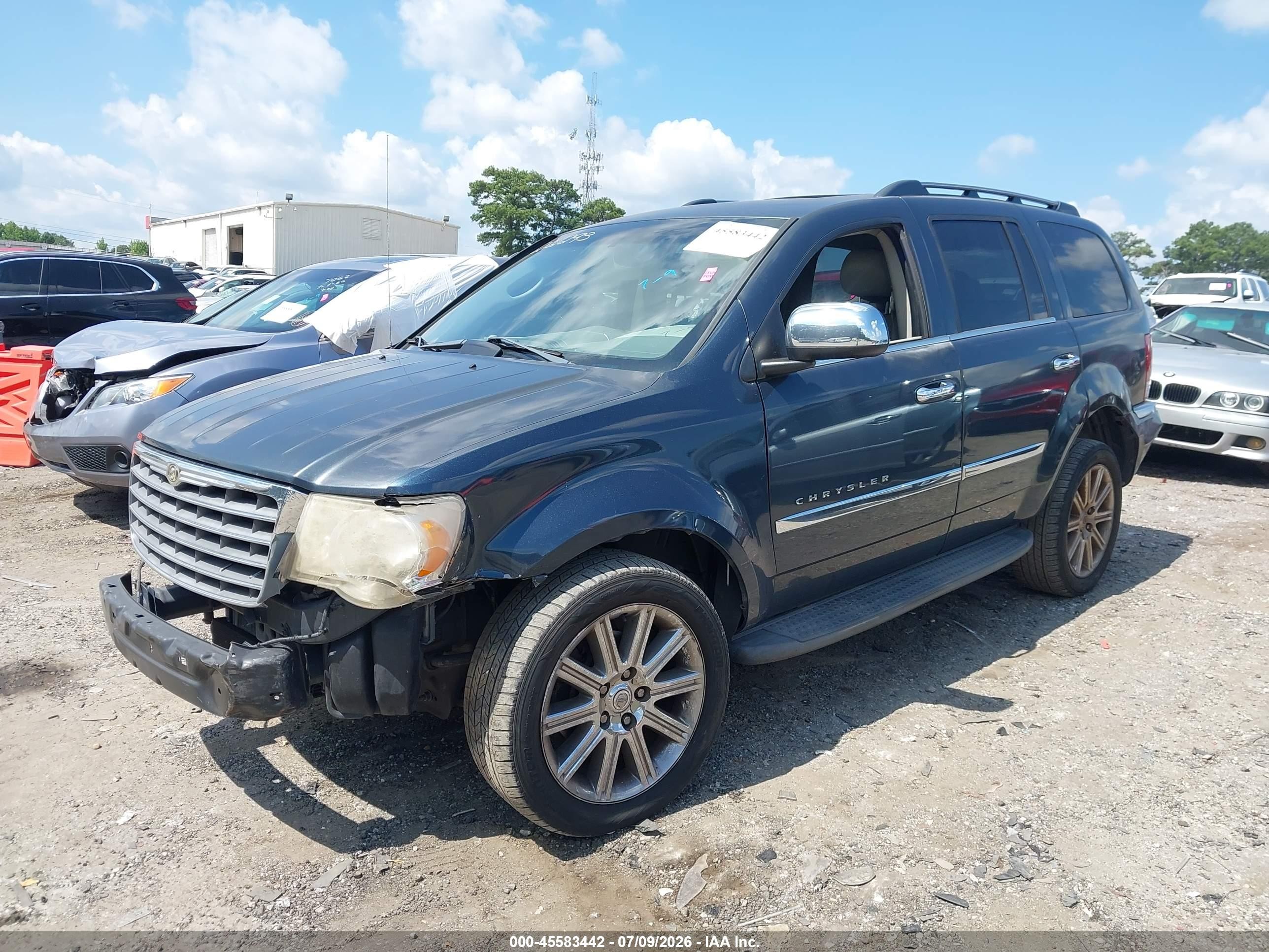 2007 Chrysler Aspen Limited Blue vin: 1A8HX58257F559061