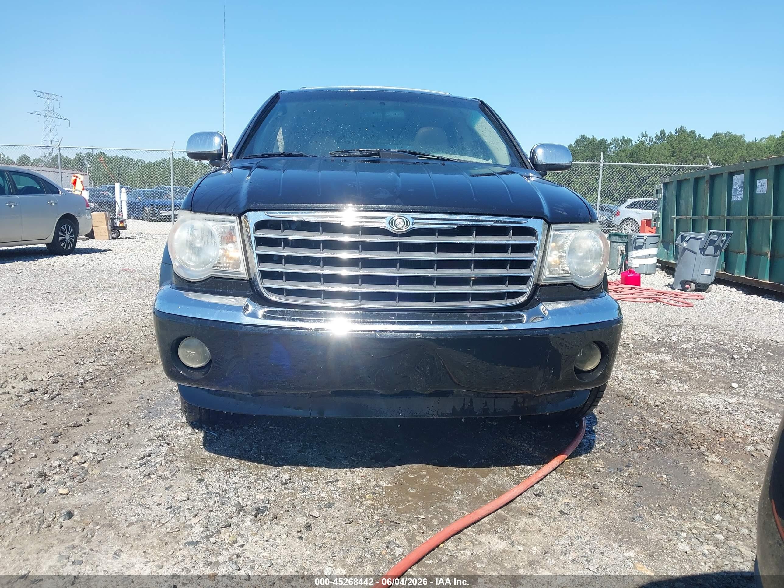2008 Chrysler Aspen Limited Black vin: 1A8HX58278F120512