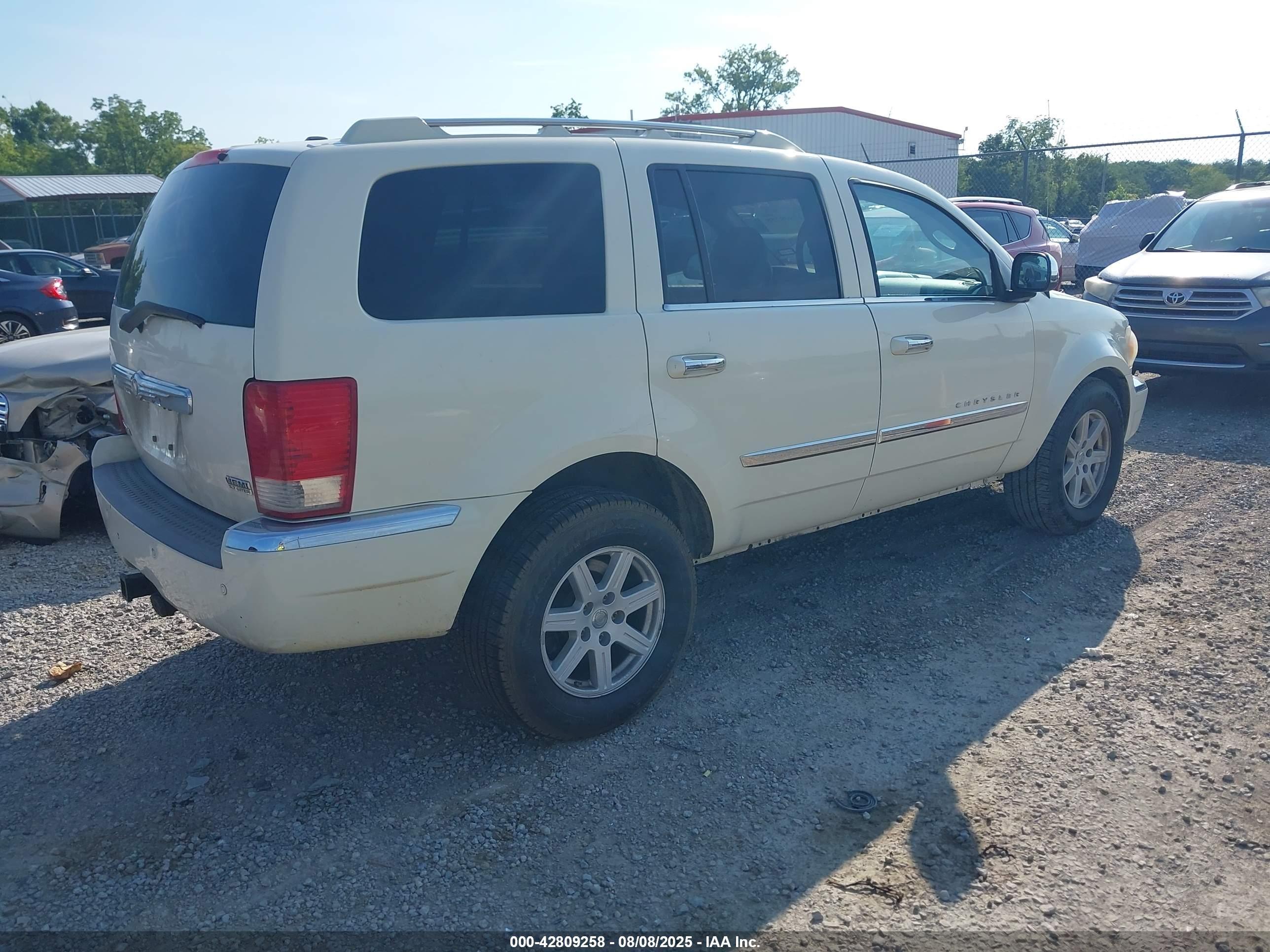 2007 Chrysler Aspen Limited White vin: 1A8HX58297F525432