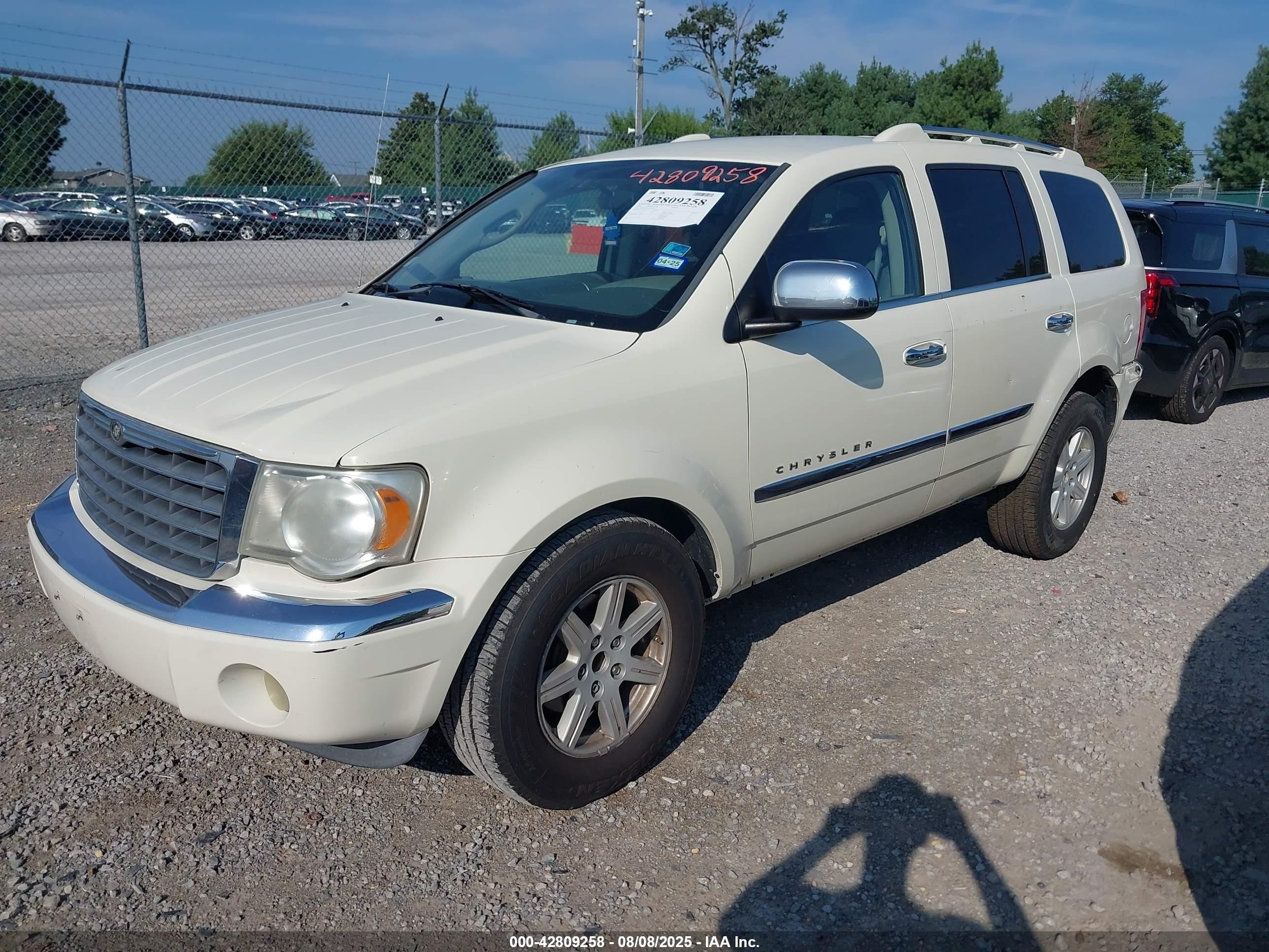 2007 Chrysler Aspen Limited White vin: 1A8HX58297F525432