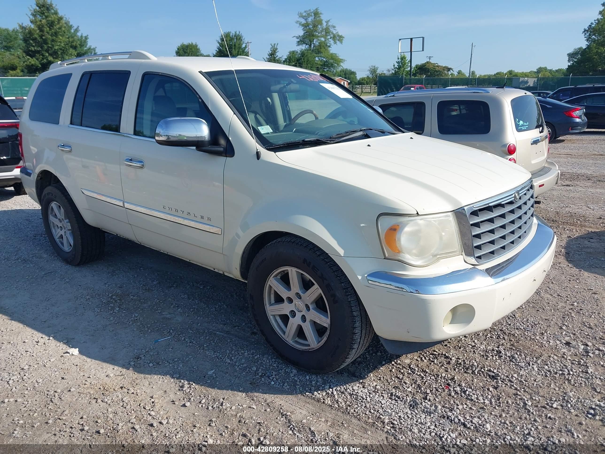 2007 Chrysler Aspen Limited White vin: 1A8HX58297F525432