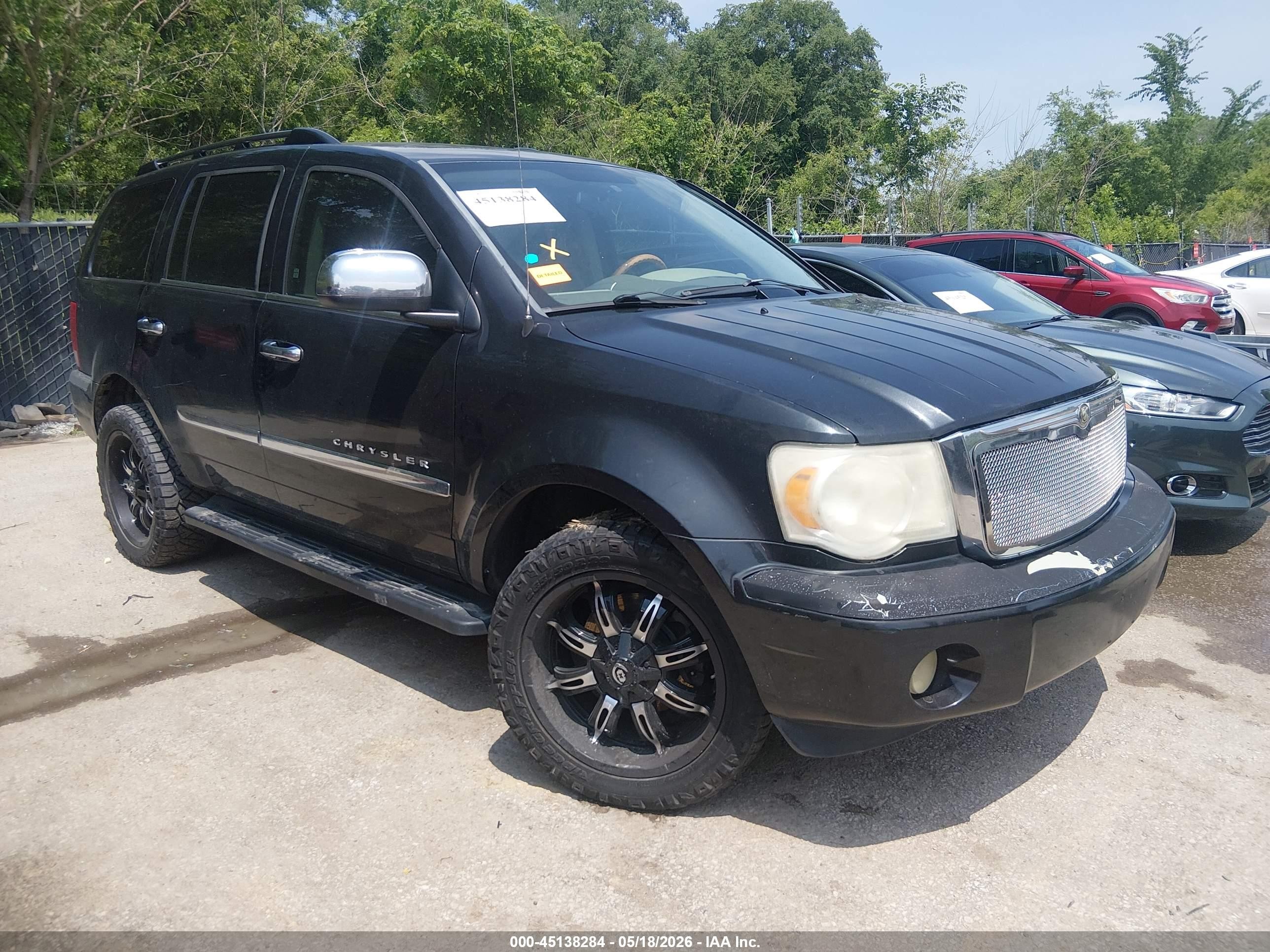 2008 Chrysler Aspen Limited Black vin: 1A8HX58N48F146799