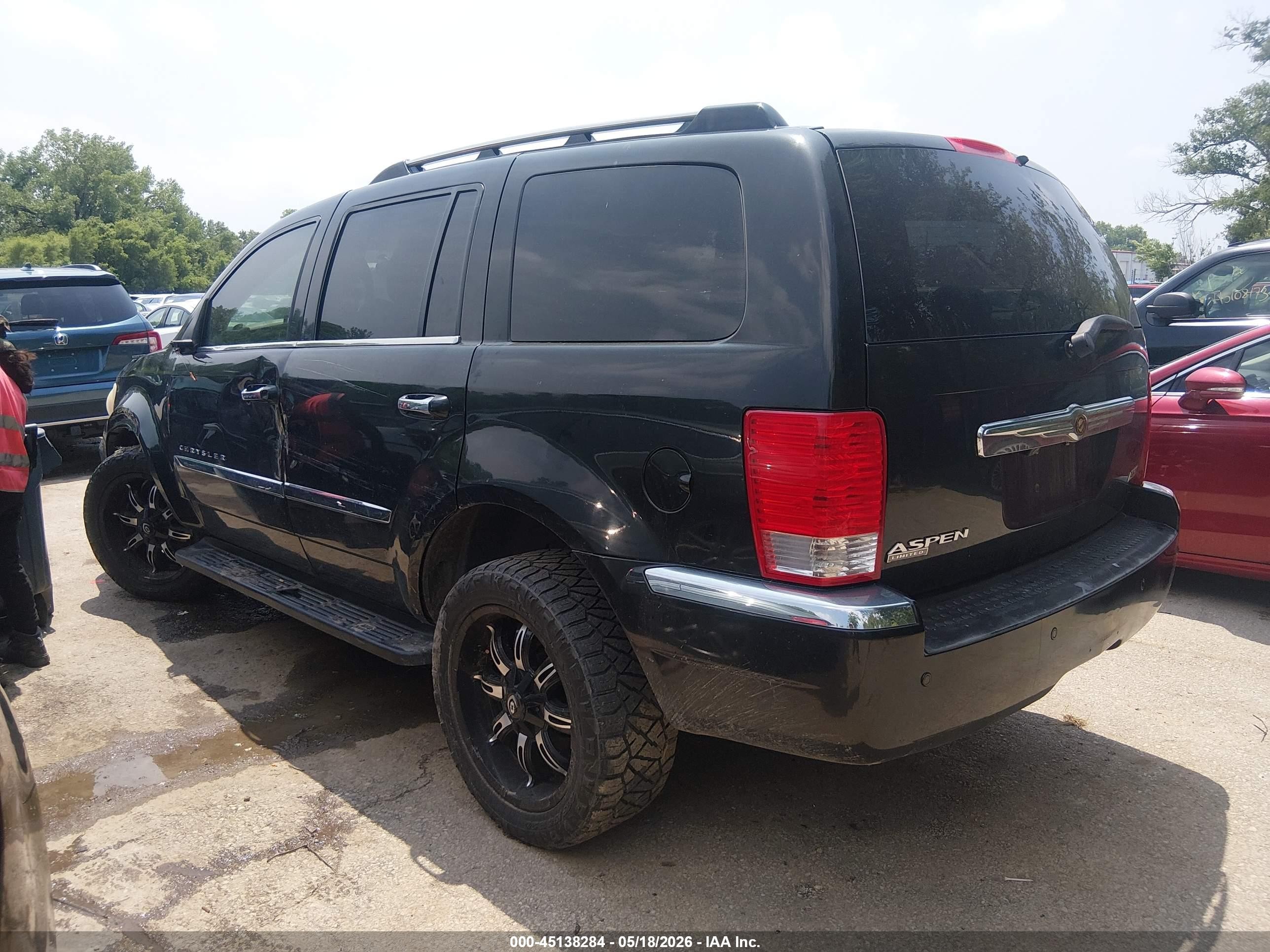 2008 Chrysler Aspen Limited Black vin: 1A8HX58N48F146799