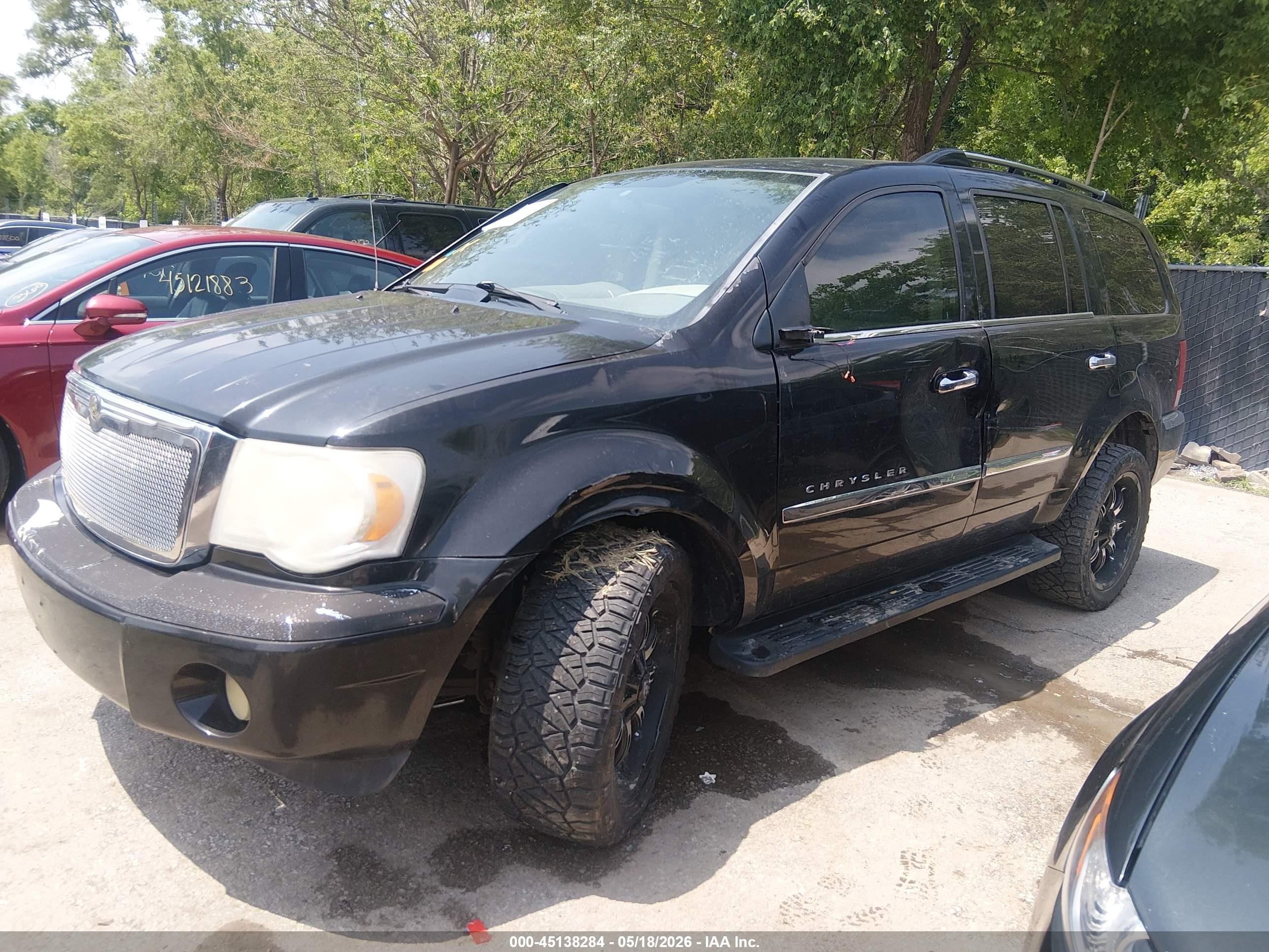 2008 Chrysler Aspen Limited Black vin: 1A8HX58N48F146799