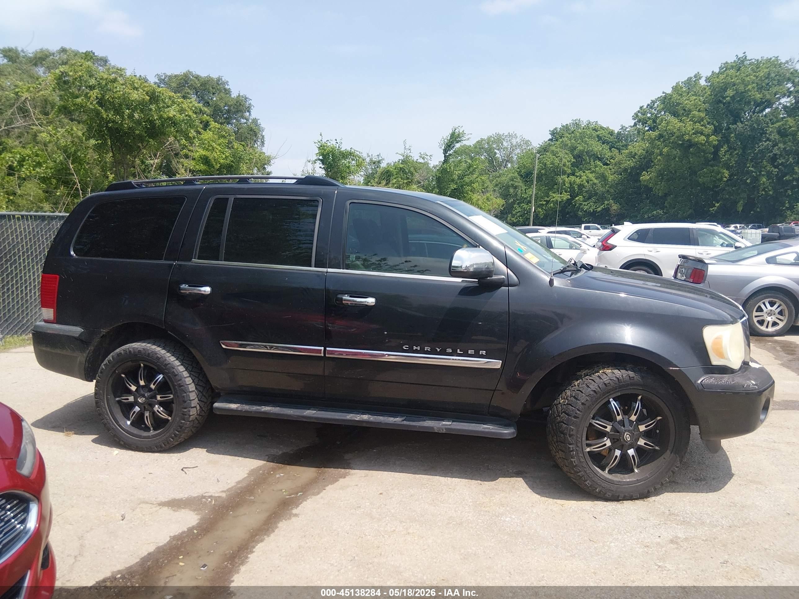 2008 Chrysler Aspen Limited Black vin: 1A8HX58N48F146799