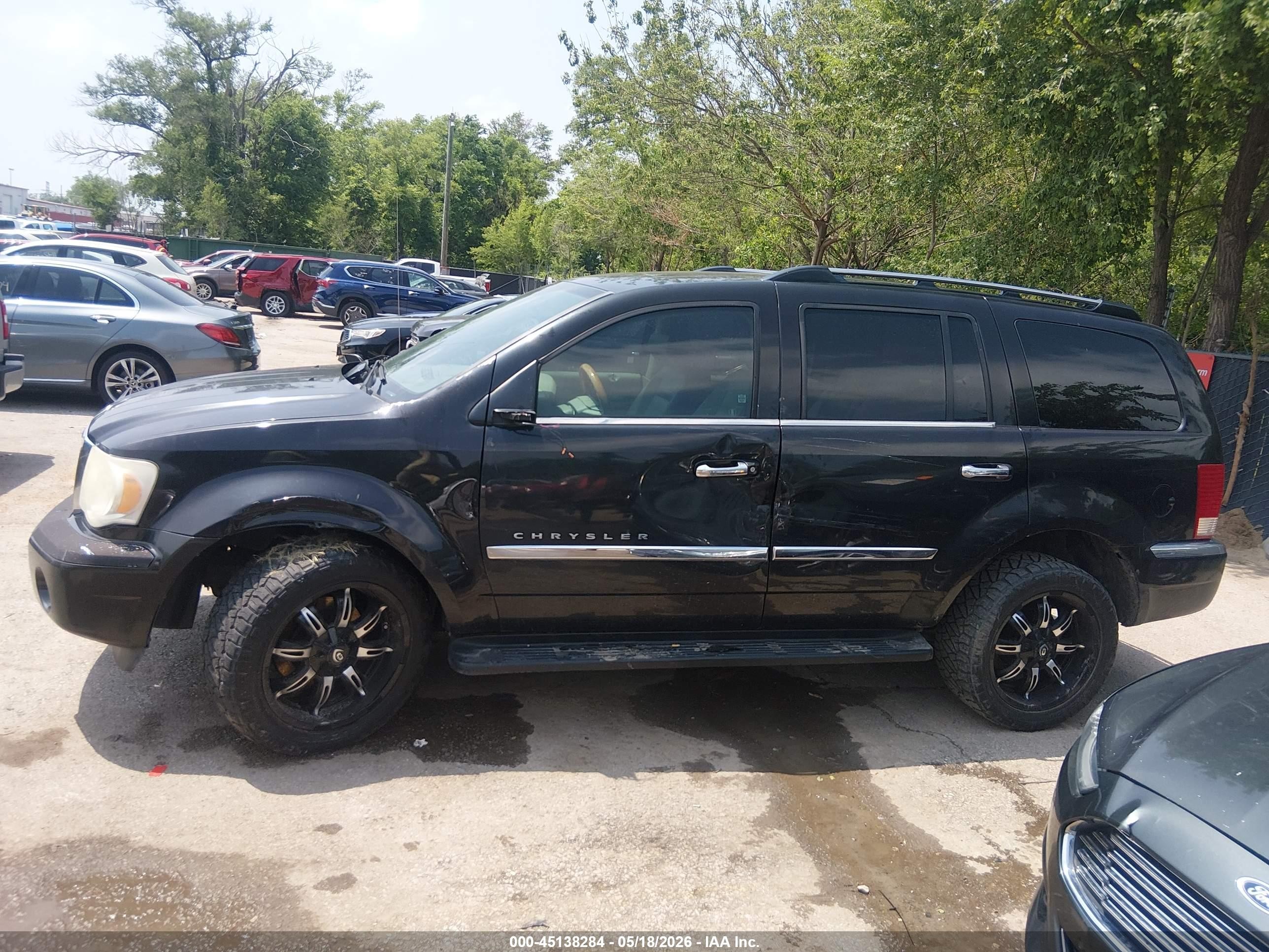 2008 Chrysler Aspen Limited Black vin: 1A8HX58N48F146799