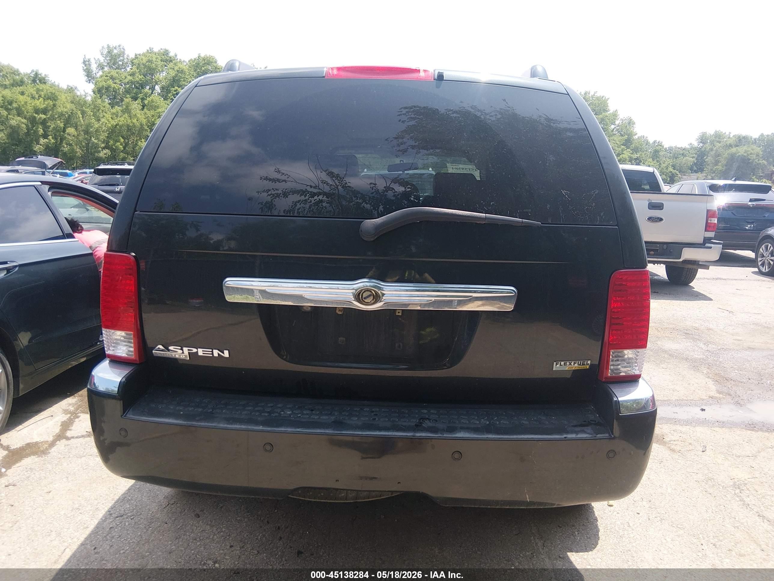 2008 Chrysler Aspen Limited Black vin: 1A8HX58N48F146799
