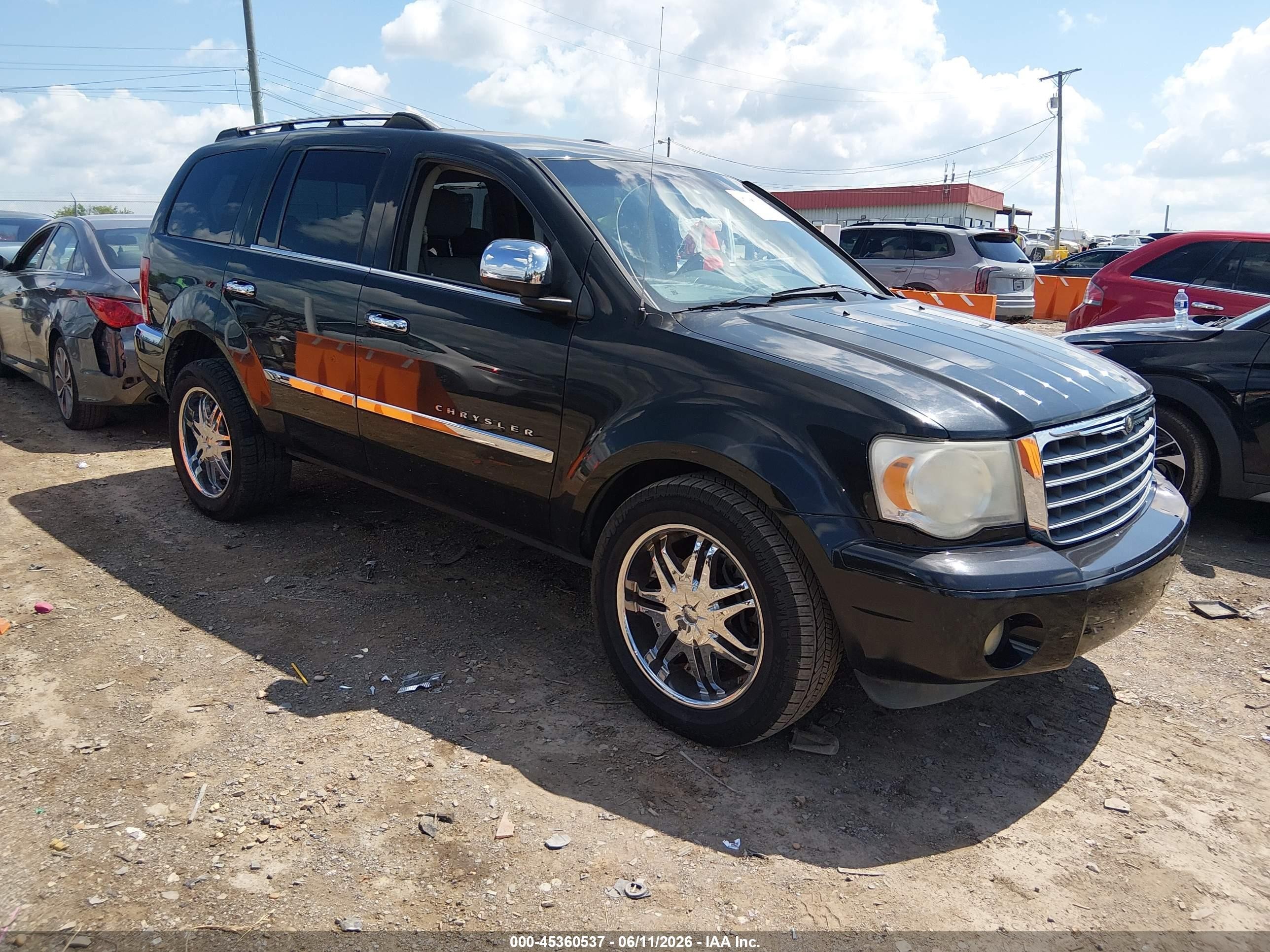 2007 Chrysler Aspen Limited Black vin: 1A8HX58P27F504028