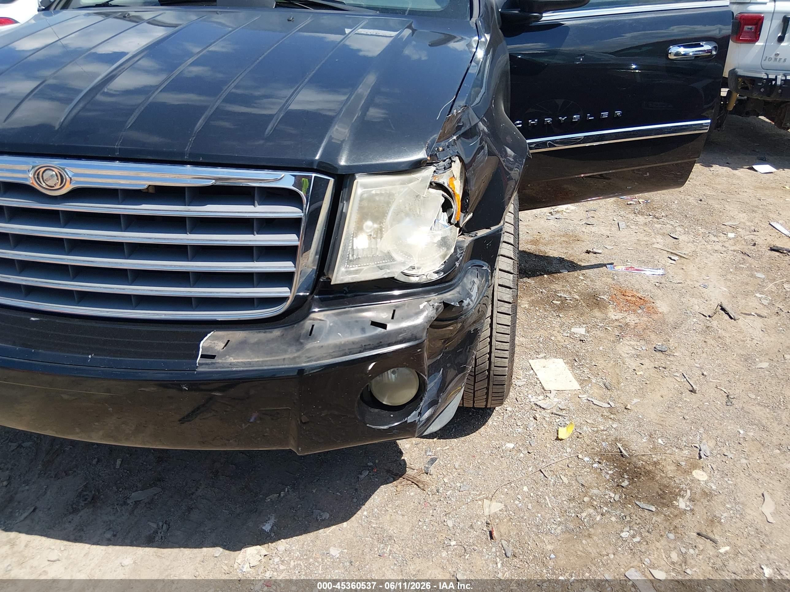 2007 Chrysler Aspen Limited Black vin: 1A8HX58P27F504028