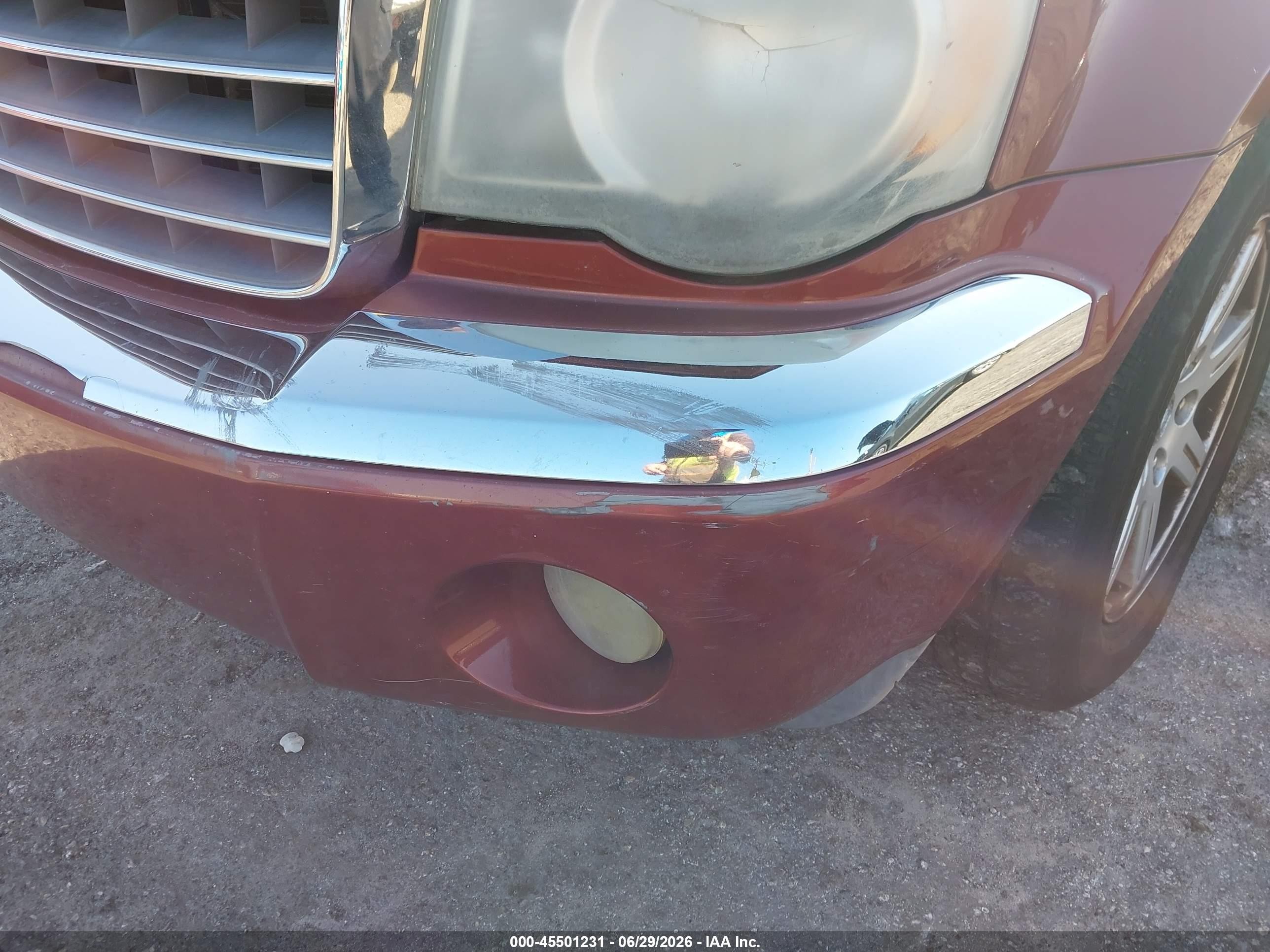 2007 Chrysler Aspen Limited Maroon vin: 1A8HX58P77F515820
