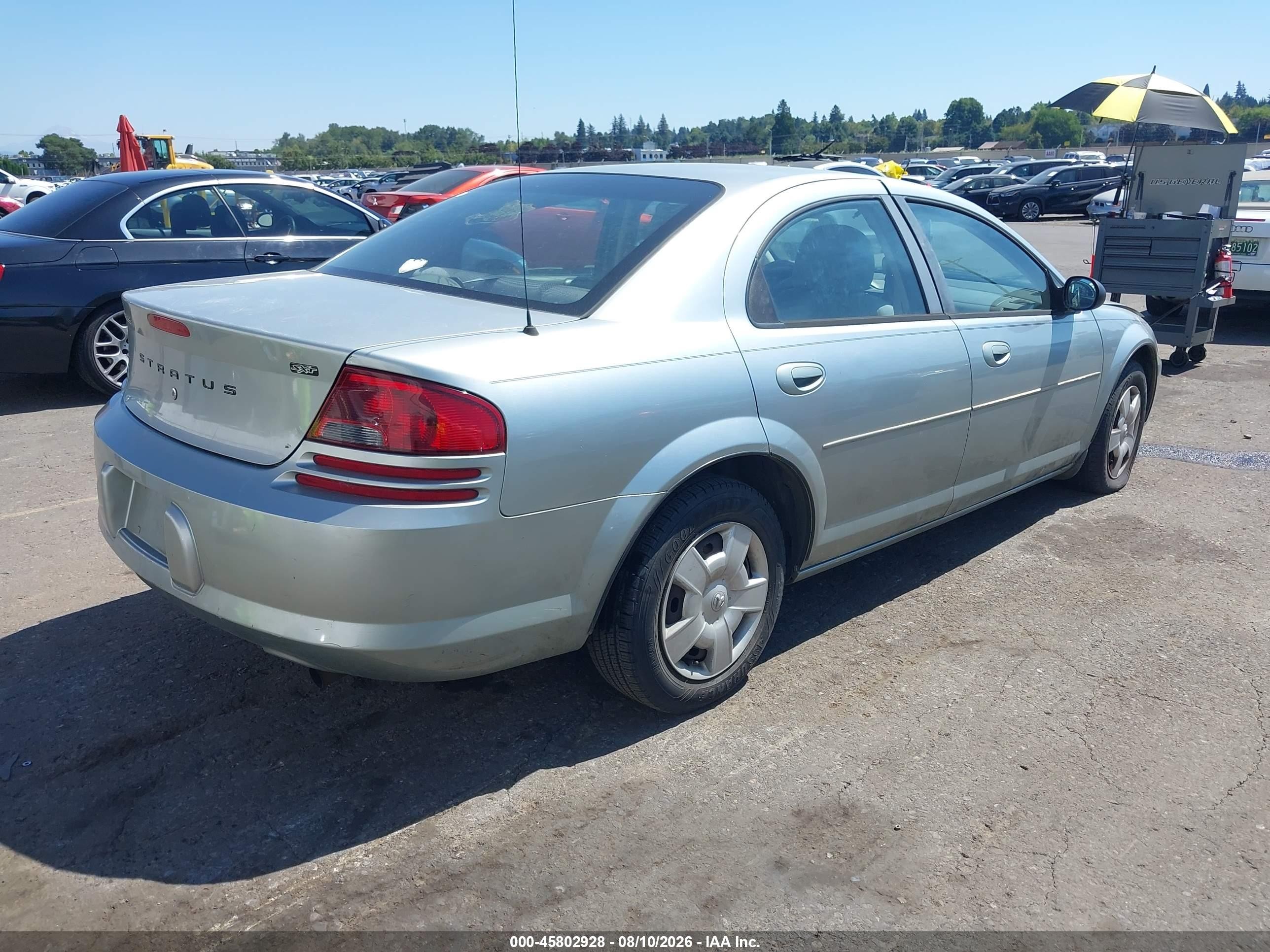 2006 Dodge Stratus Sxt Gray vin: 1B3AL46T36N221139