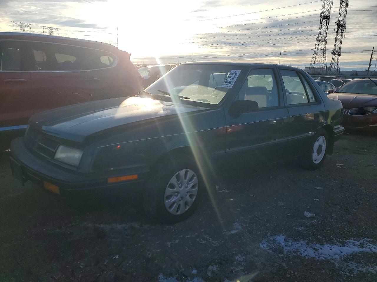 1994 Dodge Shadow Green vin: 1B3AP28D7RN110581