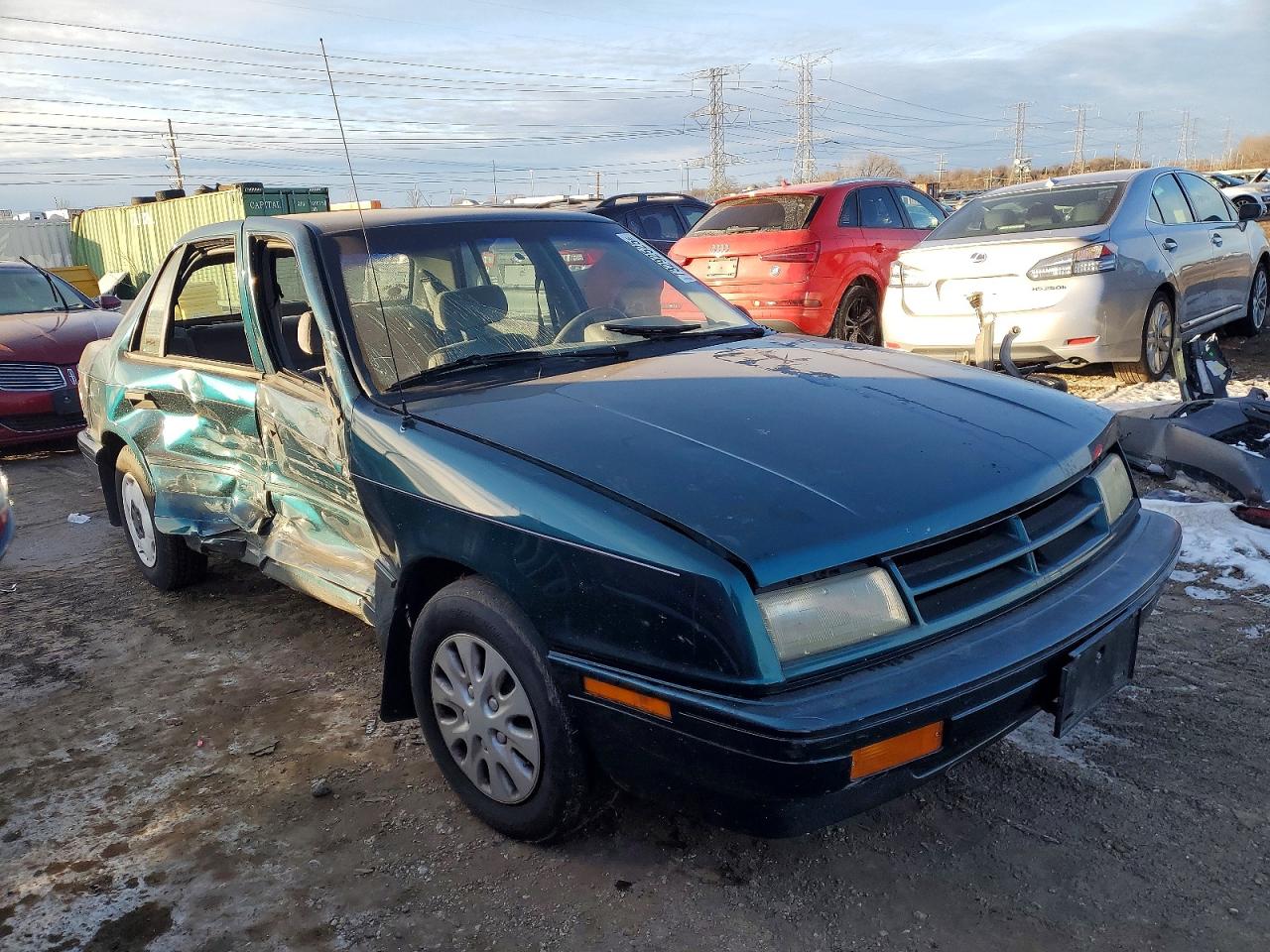 1994 Dodge Shadow Green vin: 1B3AP28D7RN110581
