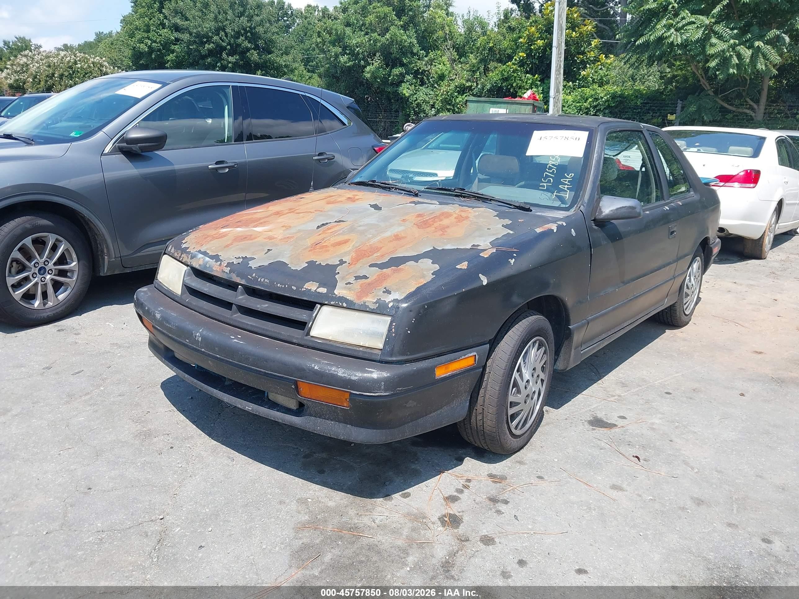 1994 Dodge Shadow Es Black vin: 1B3AP6433RN211654