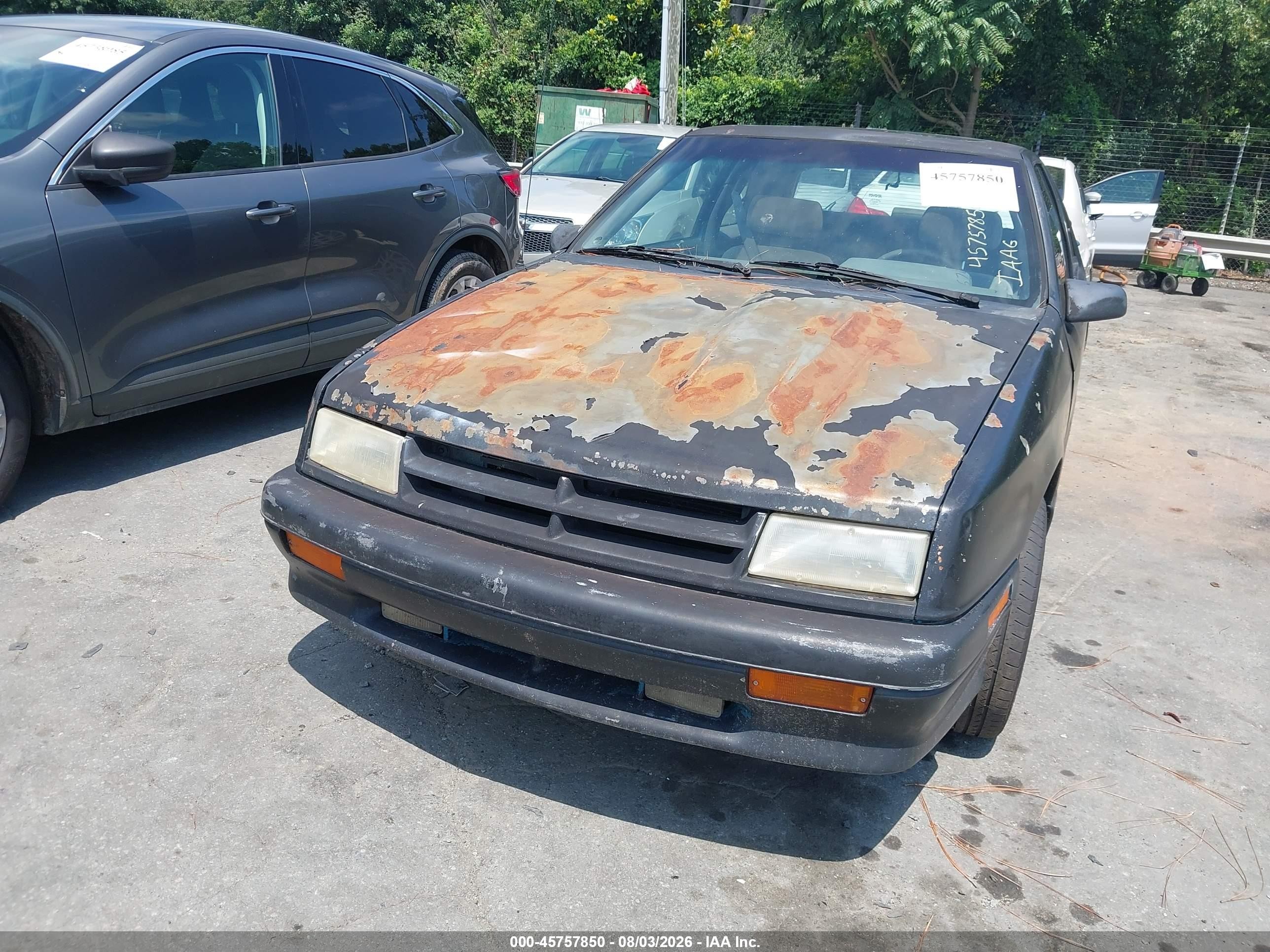 1994 Dodge Shadow Es Black vin: 1B3AP6433RN211654