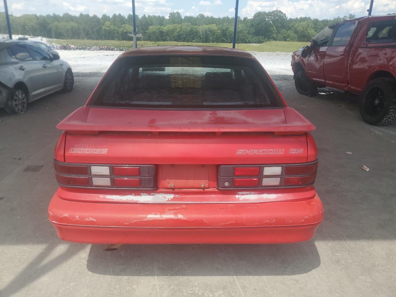 1994 Dodge Shadow Es Red vin: 1B3AP64K6RN243330