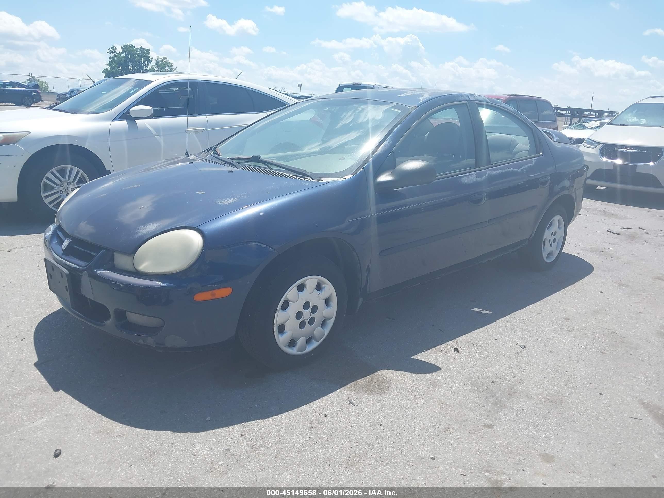 2002 Dodge Neon   Blue vin: 1B3AS26C32D580840