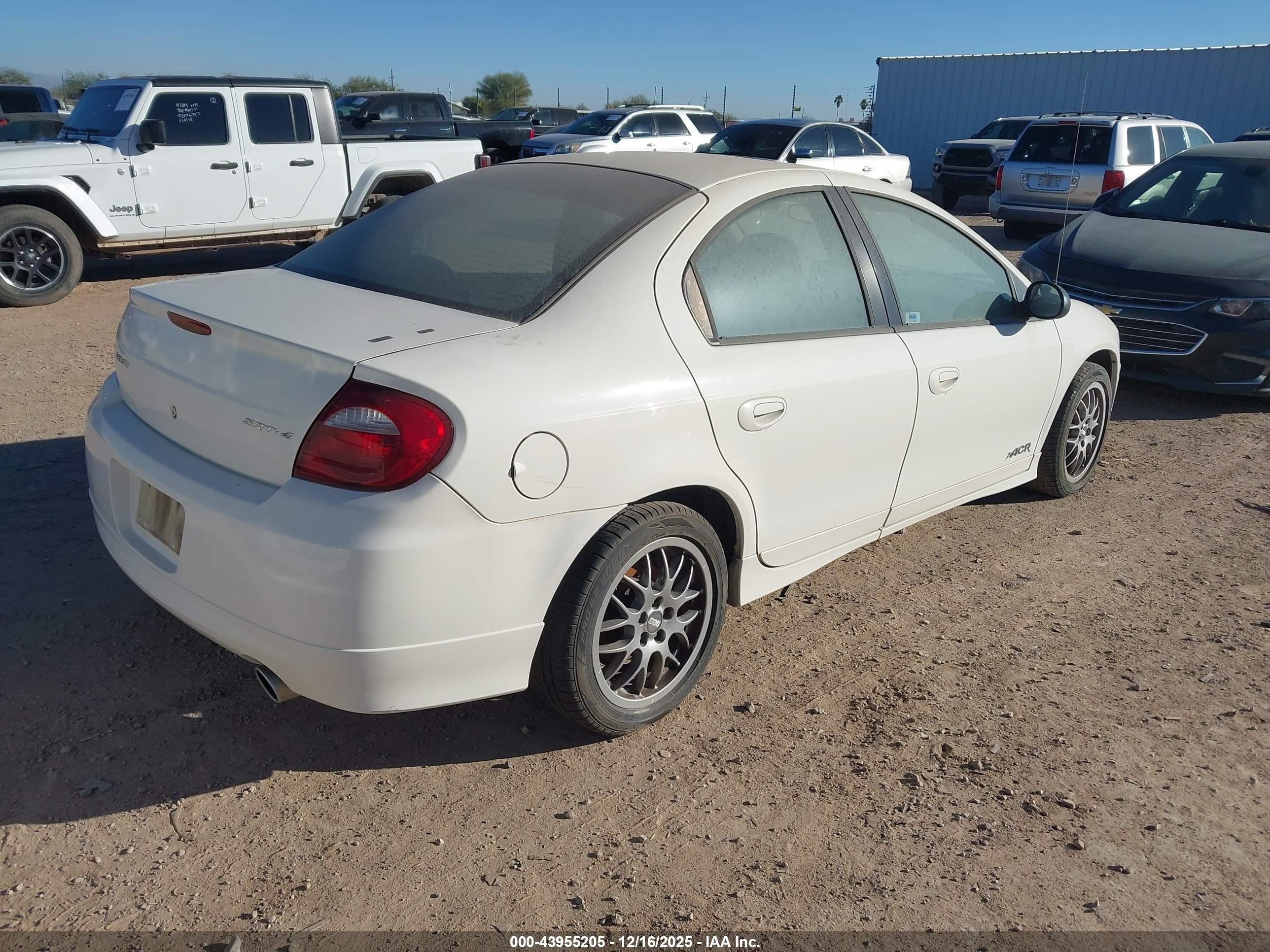 2005 Dodge Srt4   Белый vin: 1B3AS66S05D241634