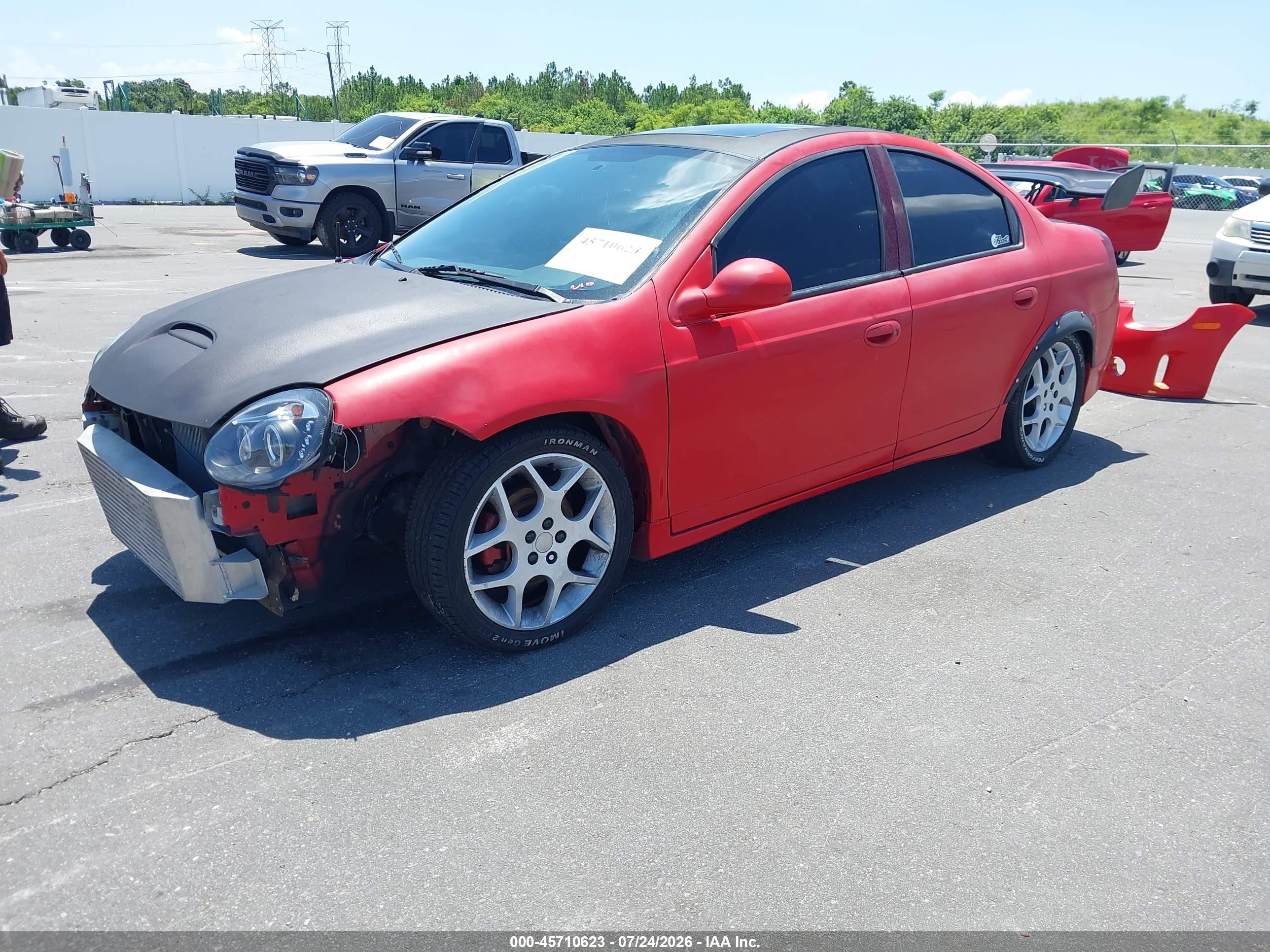 2005 Dodge Srt4   Red vin: 1B3AS66S45D286852
